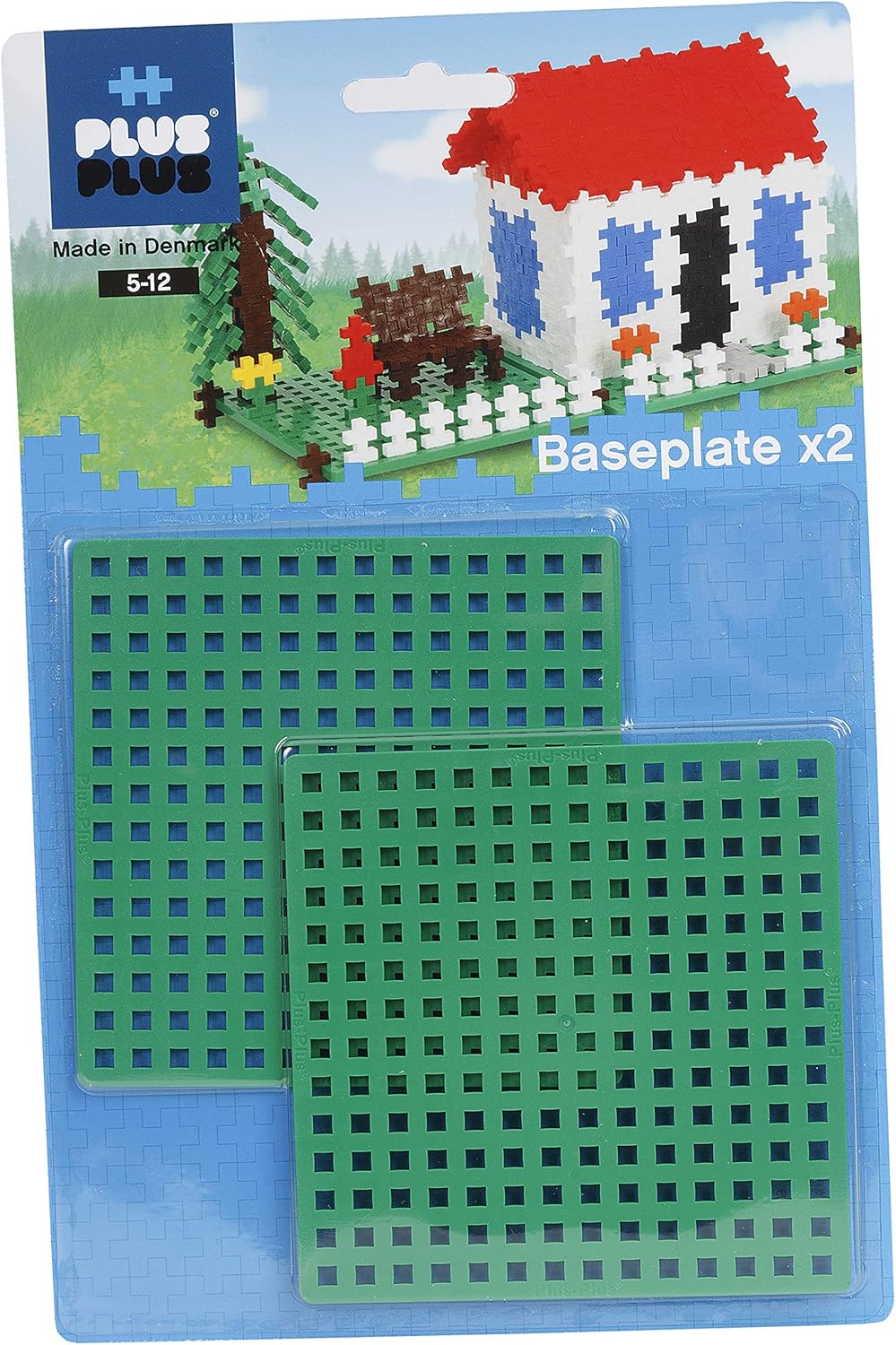 Plus-Plus 12 x 12 cm Base Plate Duo Pack - Building Toy for Kids 5+ 1