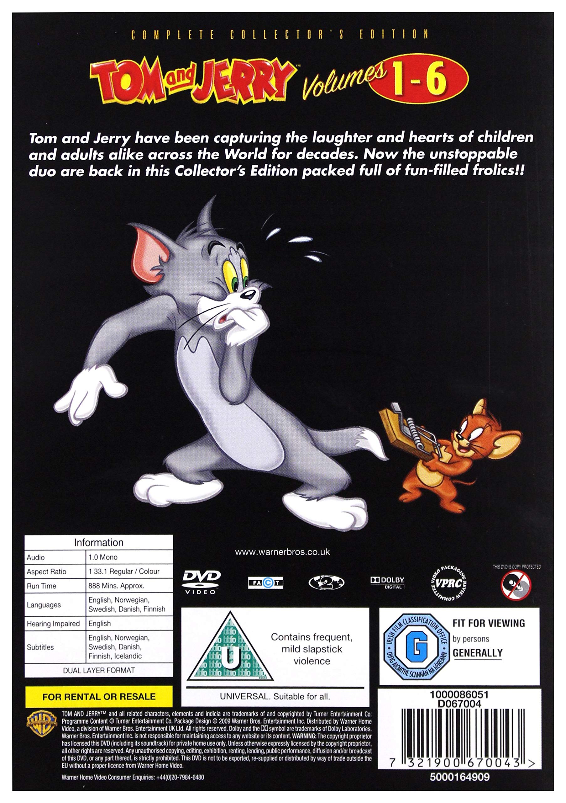 Tom And Jerry - Complete Volumes 1-6 [DVD] 2