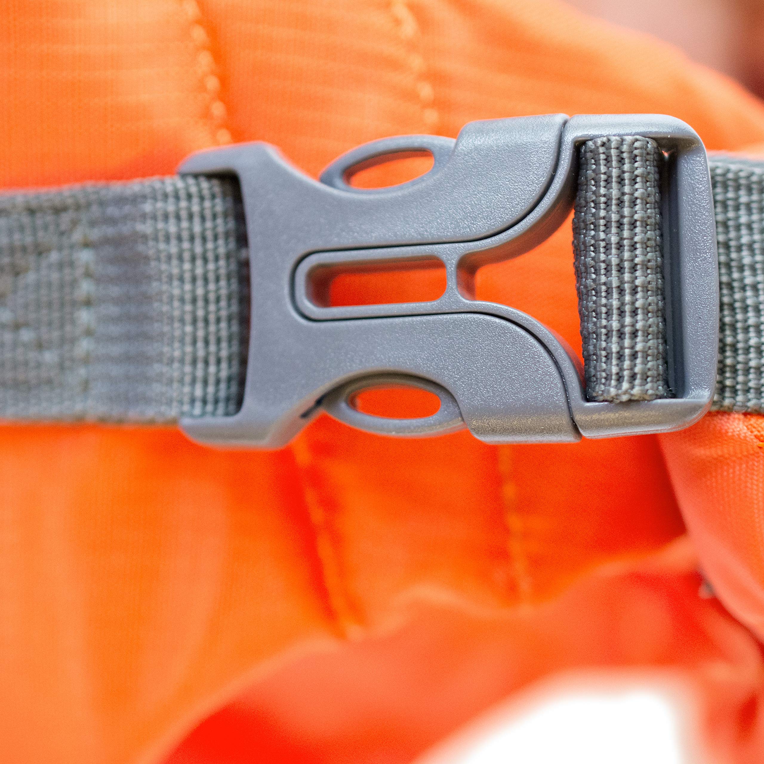 Outward Hound Granby Splash Dog Life Jacket - Small, Orange | Adjustable, Reflective Accents 8