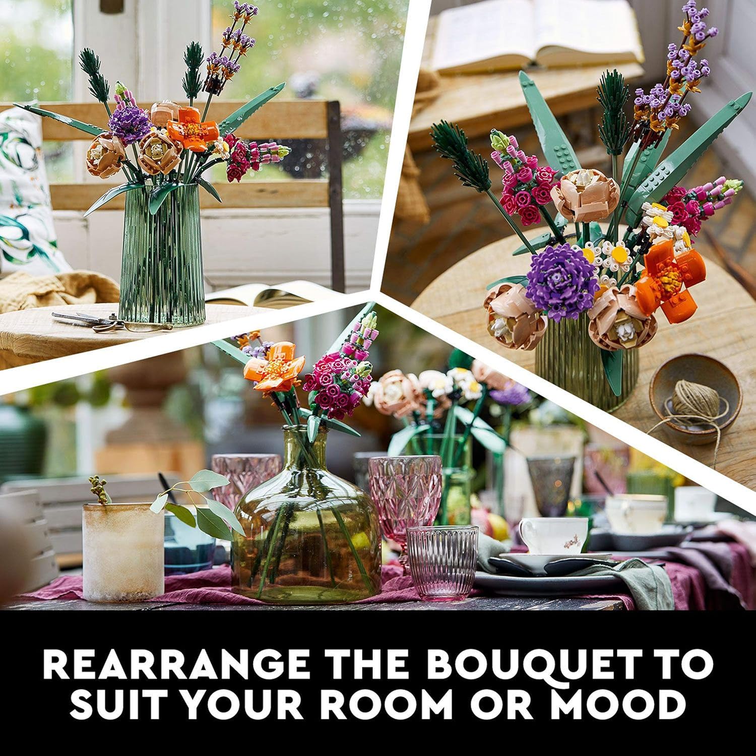 LEGO 10280 Flower Bouquet - Artificial Flowers Building Set for Adults 6