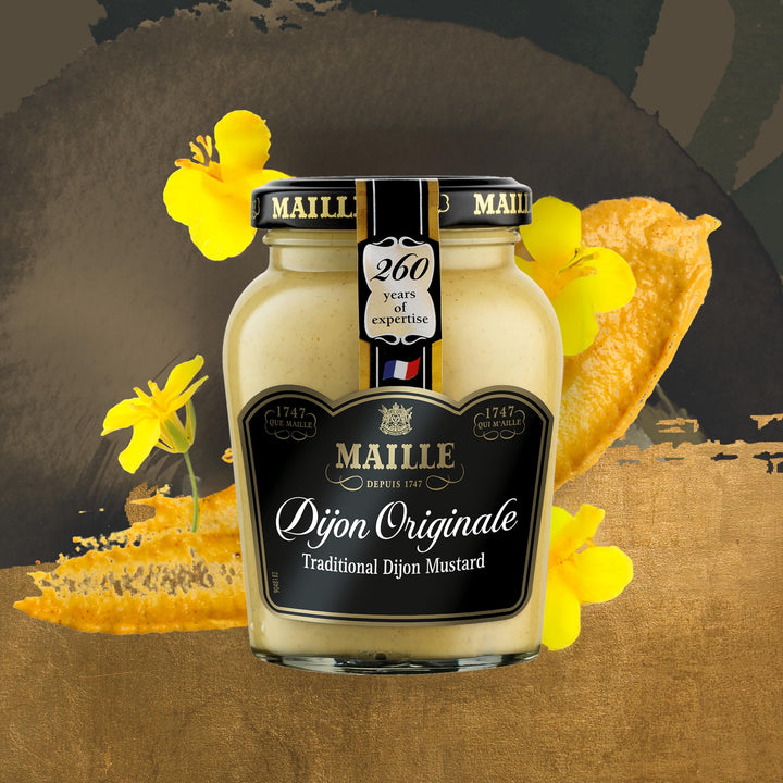 Maille Dijon Original Mustard since 1747 - Condiment for Salads, Chicken, Fish, and Sandwiches