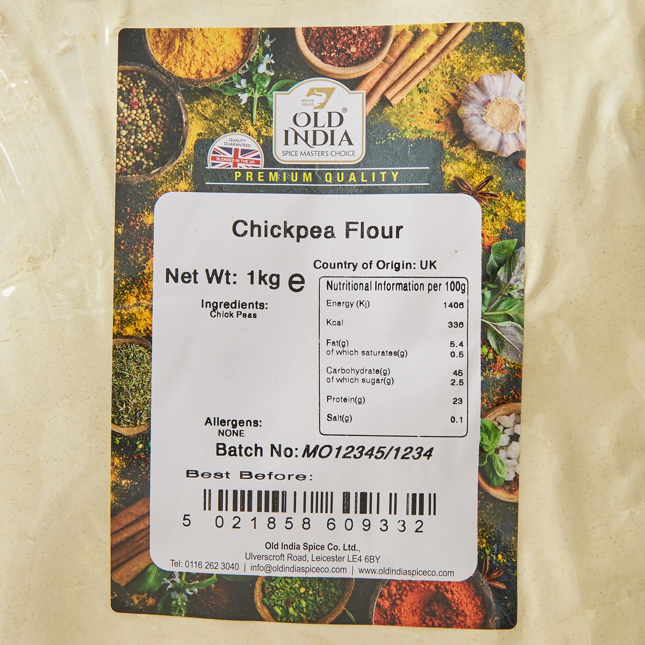 Old India Chickpea Flour 1kg 3