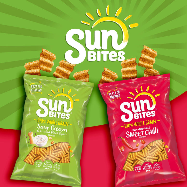 Sunbites Sun Ripened Sweet Chilli Wholegrain Crisps 6x25g Multipack