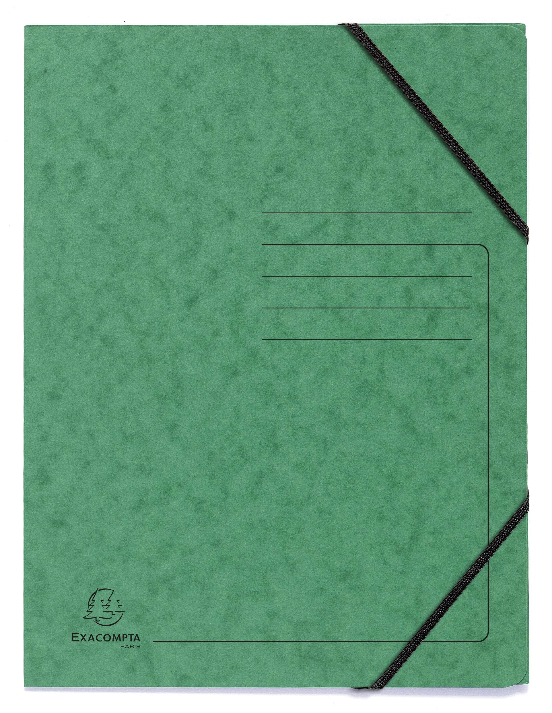 Exacompta Elasticated Folder - A4 Size, 240 x 320mm, Pack of 5 Assorted Colours | Ref 555410E 6