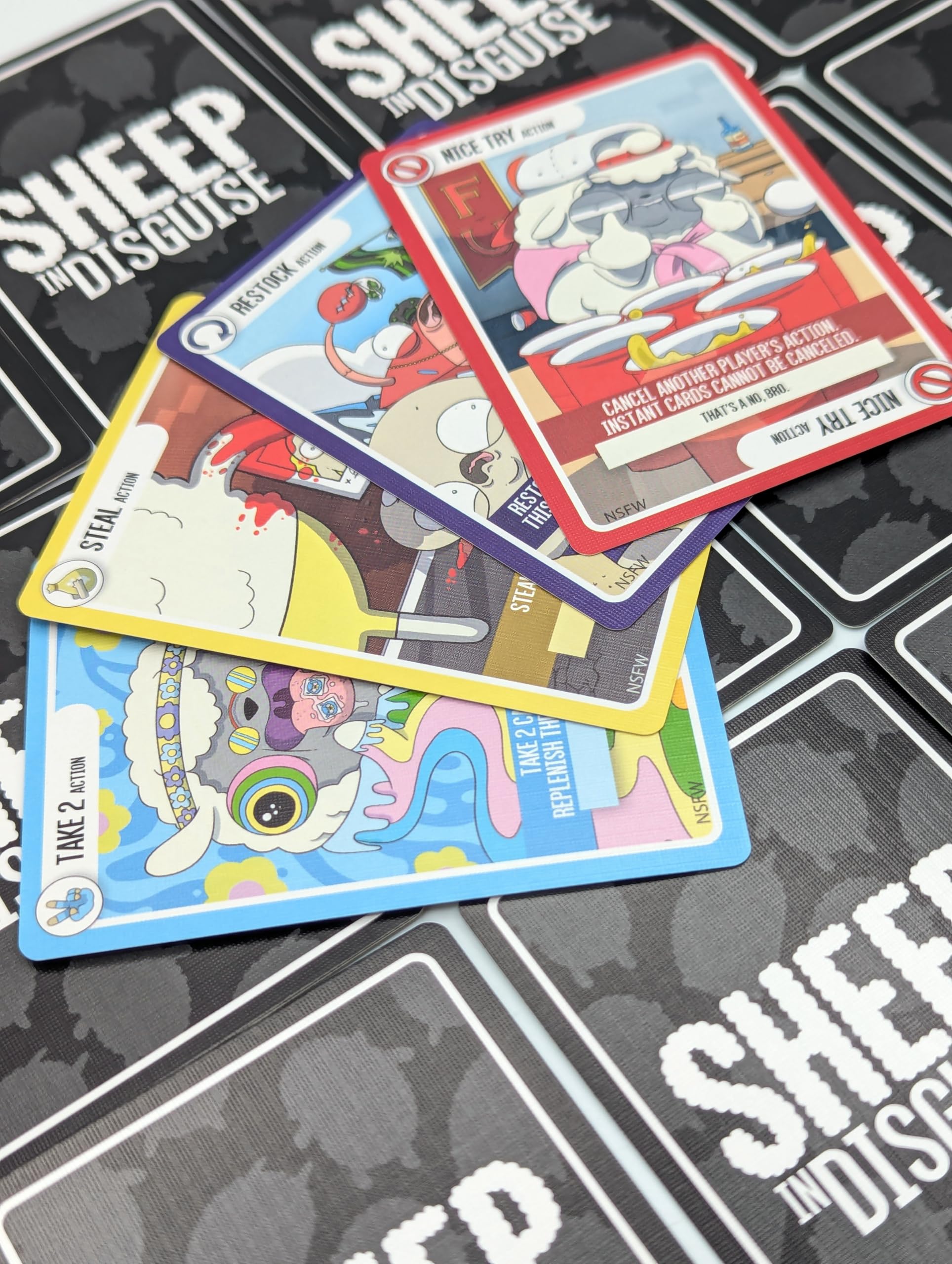 Skybound Games Sheep in Disguise NSFW Version Card Game | 2-6 Players | Ages 18+ 3