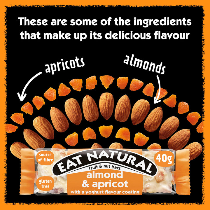Eat Natural Almond & Apricot Yoghurt Coated Fruit & Nut Bars 12 x 40g