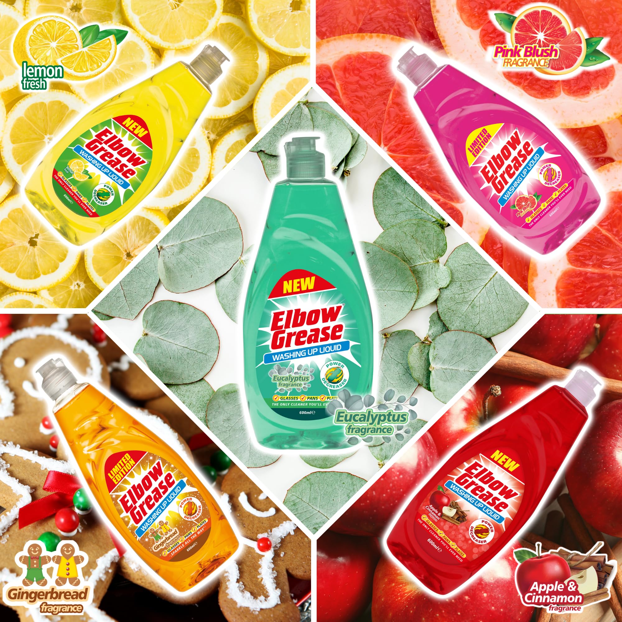 Elbow Grease - Washing Up Liquid Power Degreaser 600ml 7