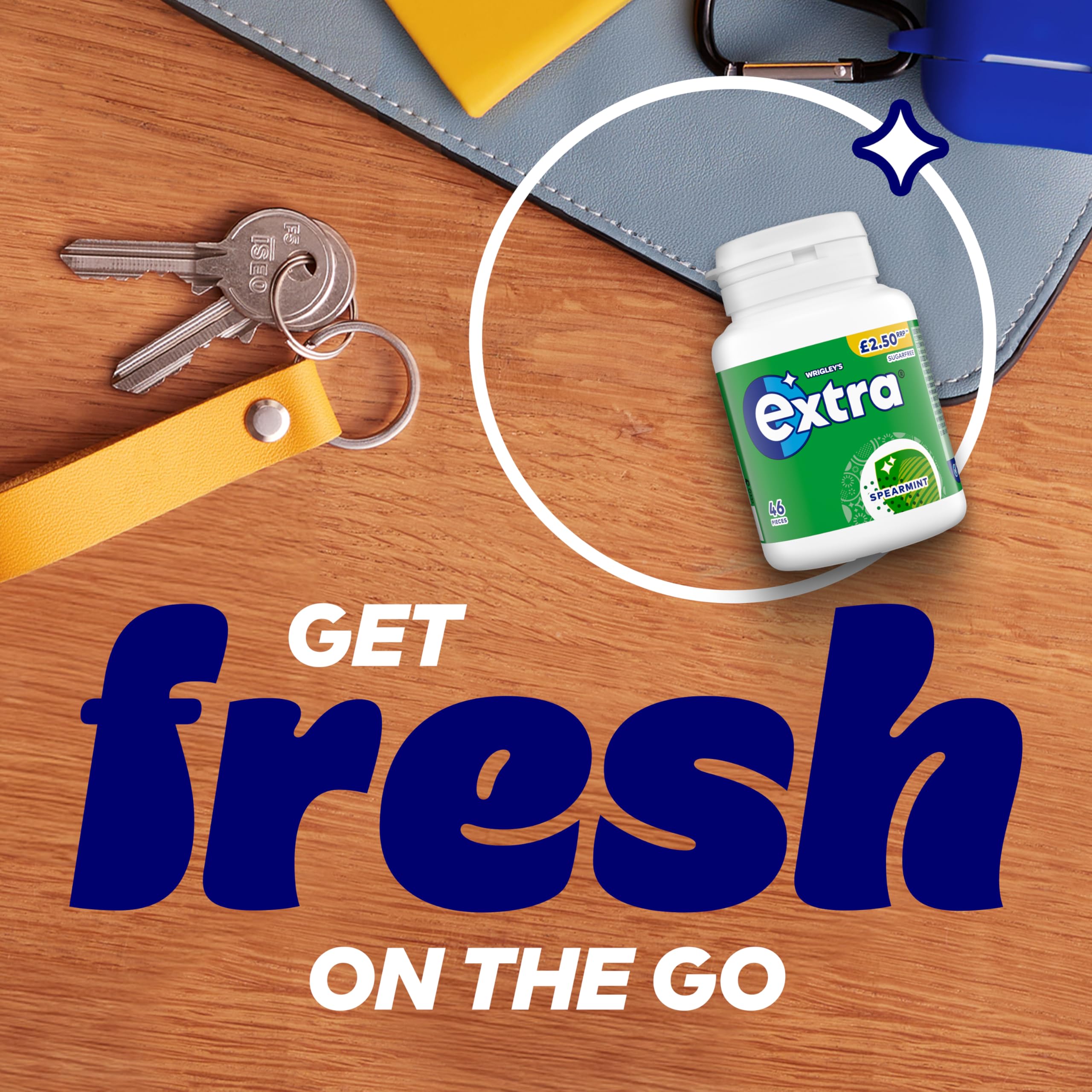 Extra - Spearmint Zuckerfreie Kaugummis Flasche, 60 Stück 8