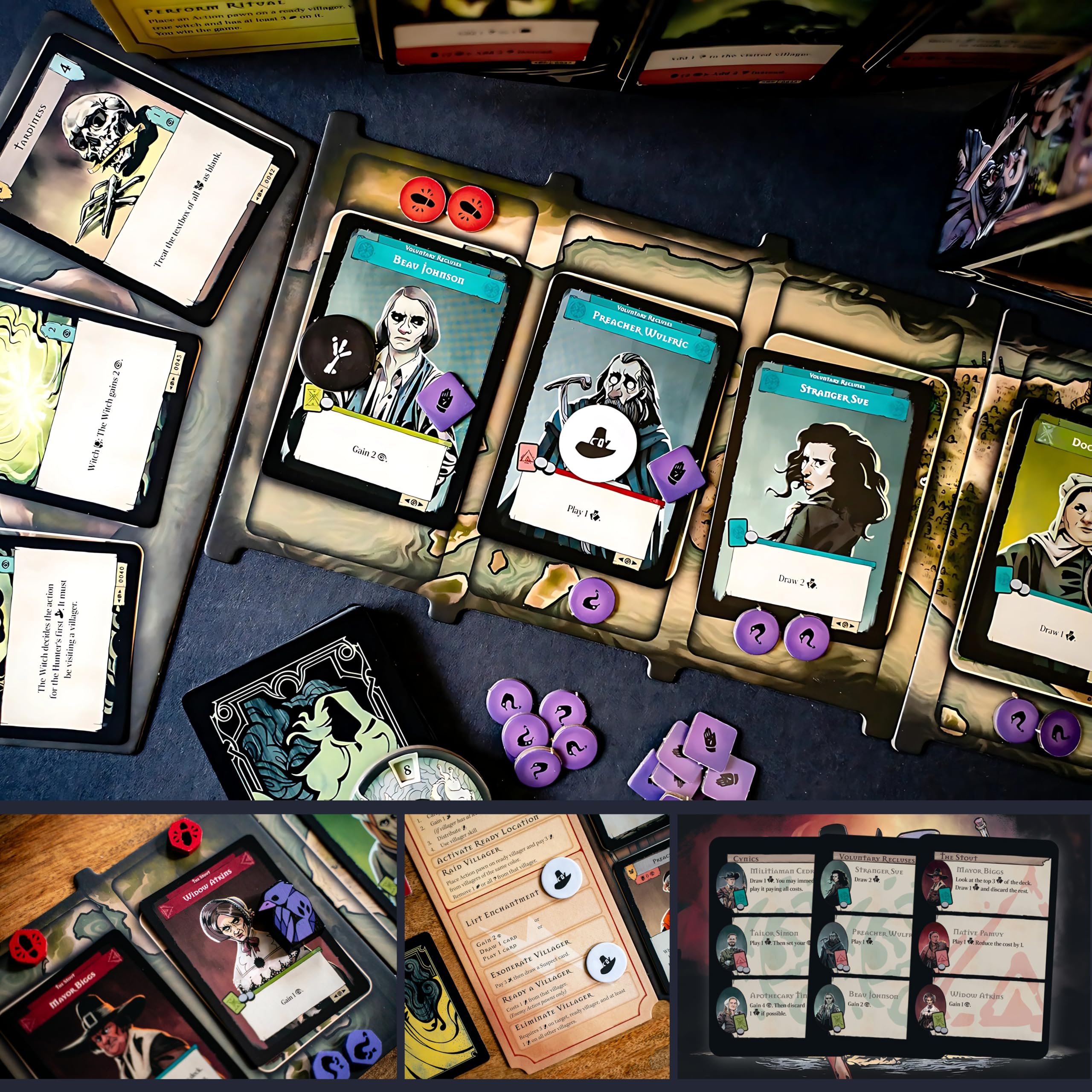 Capstone Games Pagan: The Fate of Roanoke - Asymmetrical 2-Player Card Game 14