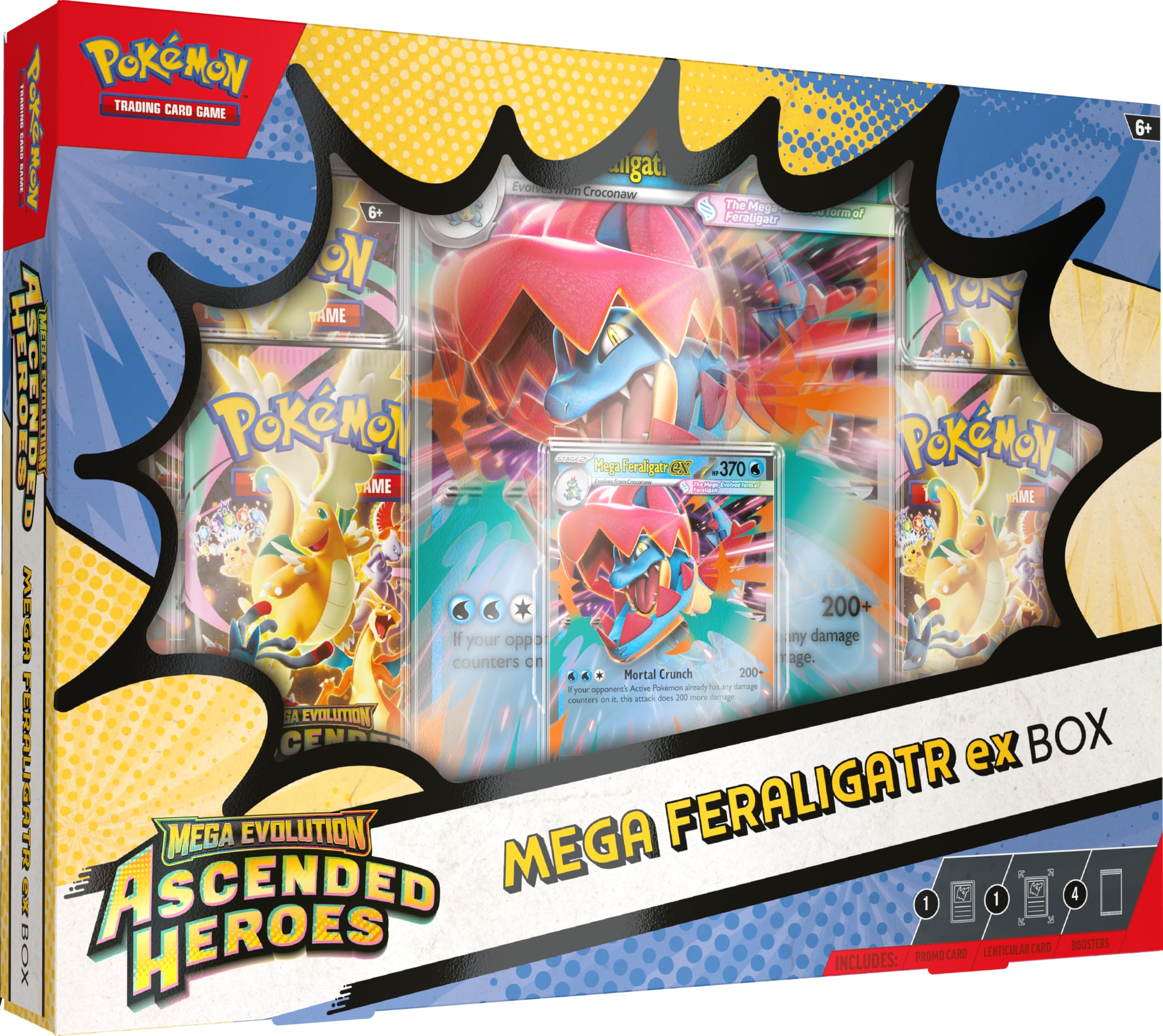 Pokémon Mega Feraligatr ex Box - Mega Evolution—Ascended Heroes Set |