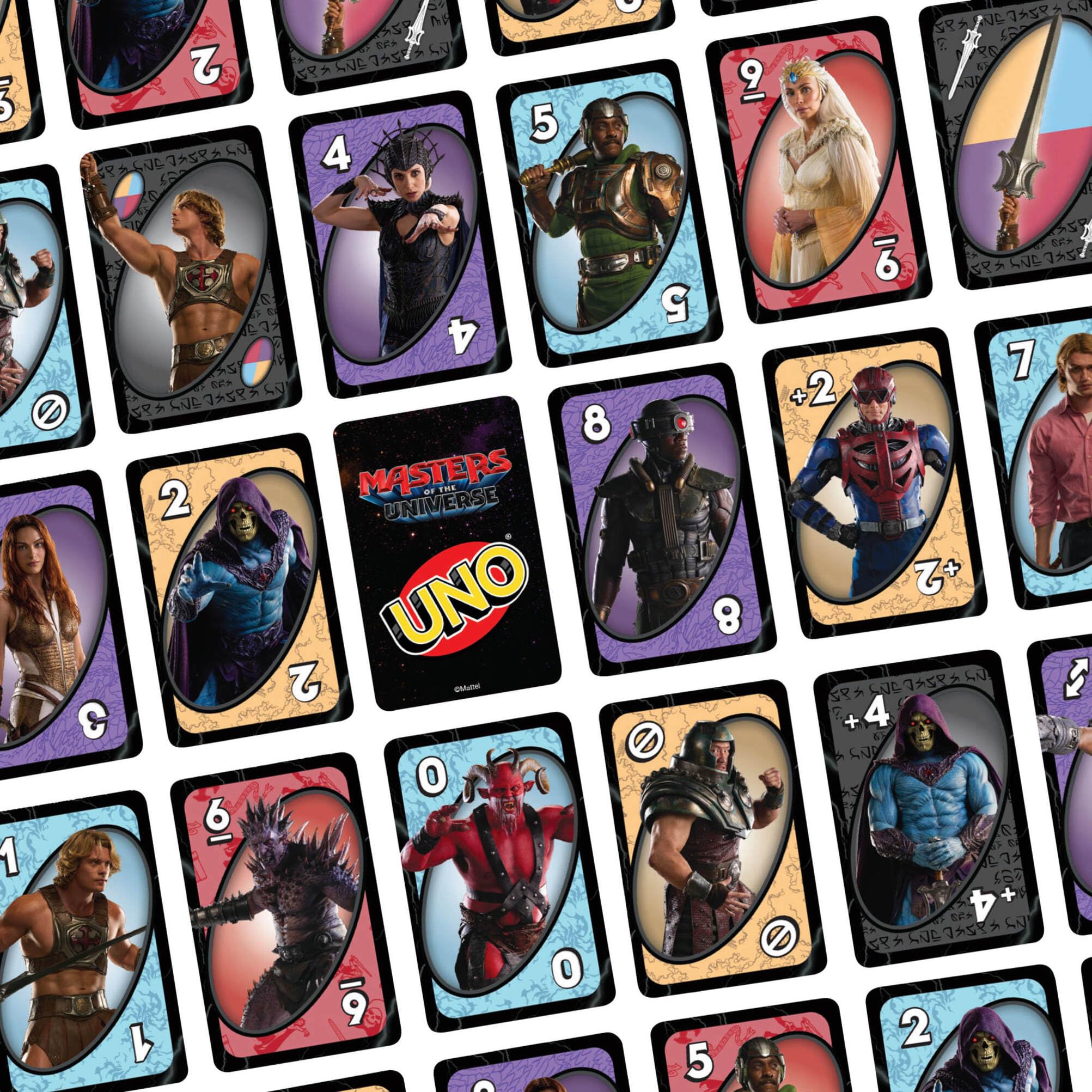 Juegos Mattel UNO Masters of the Universe Movie Card Game - Multicolor, 112 Cards, Ages 7+ 3