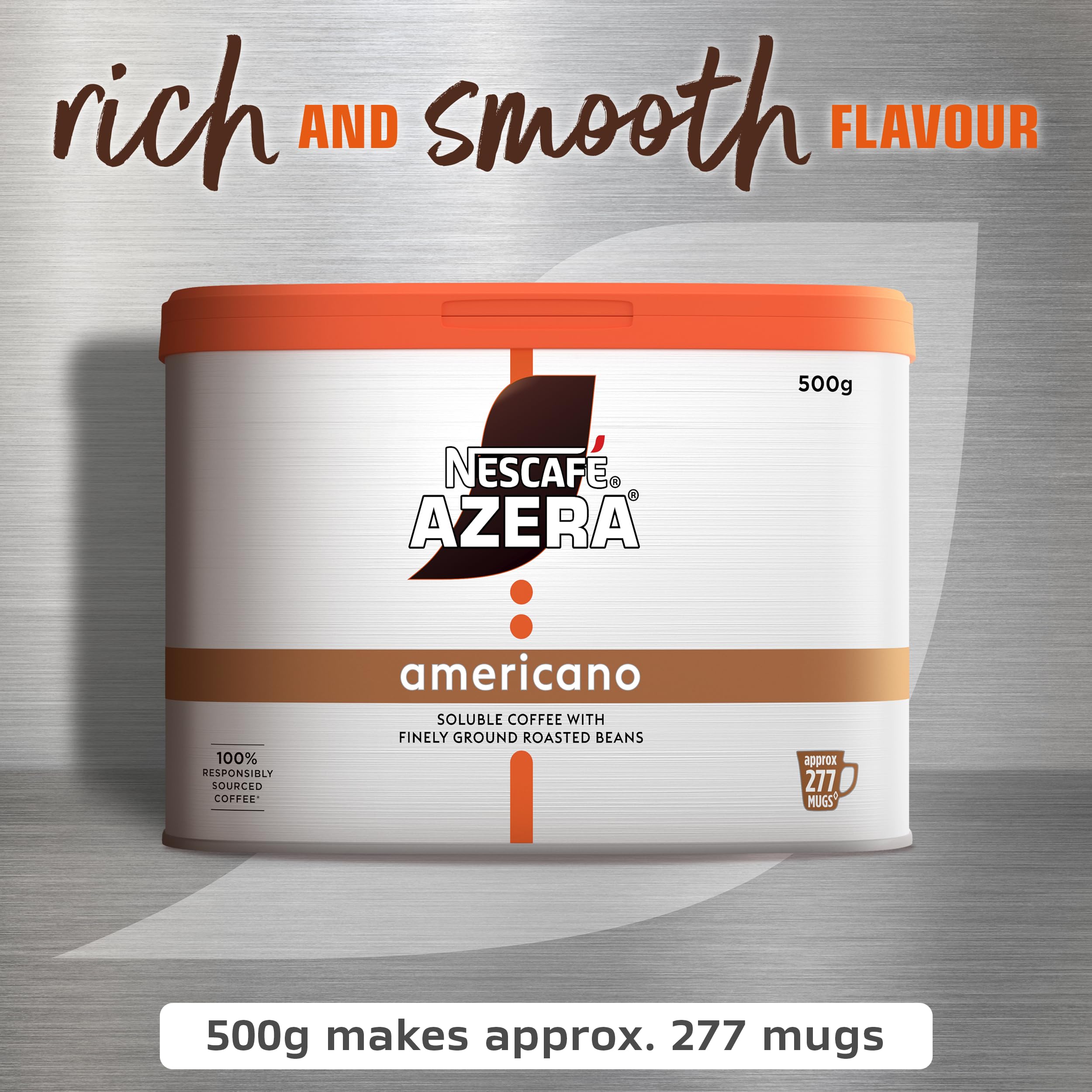 NESCAFÉ Azera Americano Instant Coffee with Ground Beans 500g 8