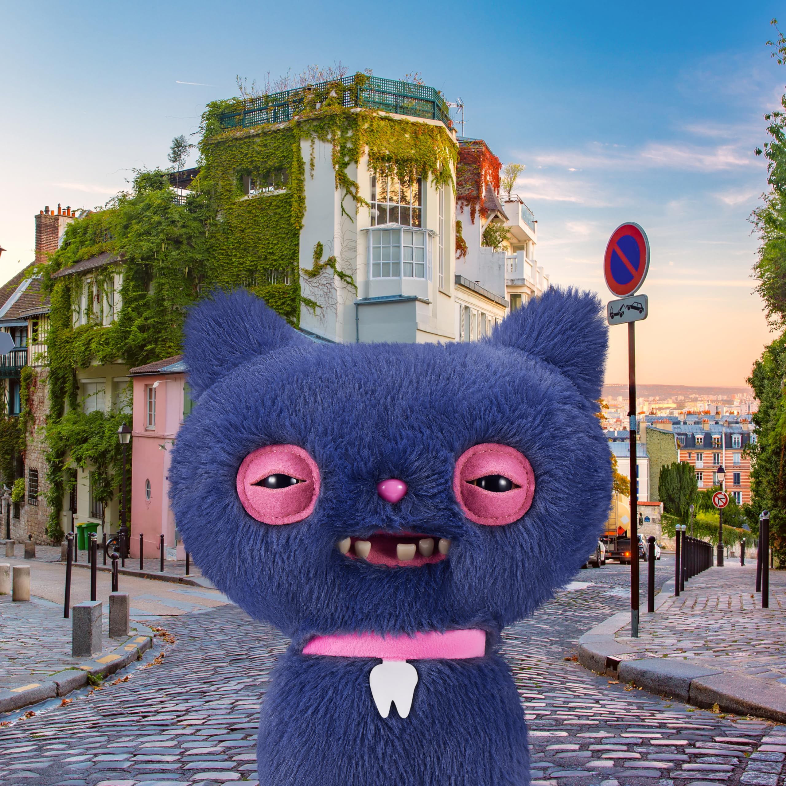 Fuggler Alley Cats 9-Inch Plush Toy (Cheezee) Grey by ZURU - Unisex Children 4+ Years 2