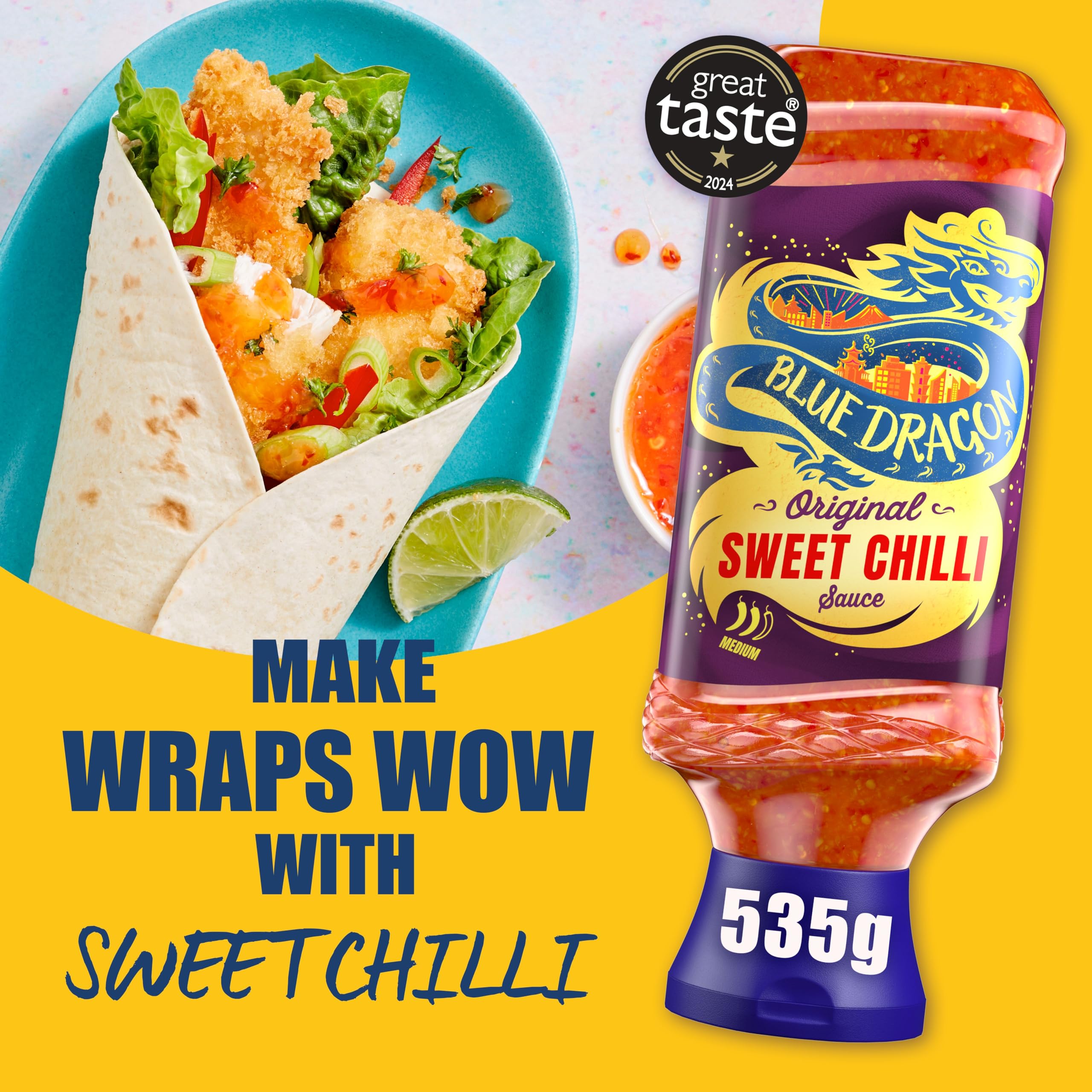 Blue Dragon Thai Sweet Chilli Dipping Sauce - Medium Heat | 535g | Vegan Friendly 3