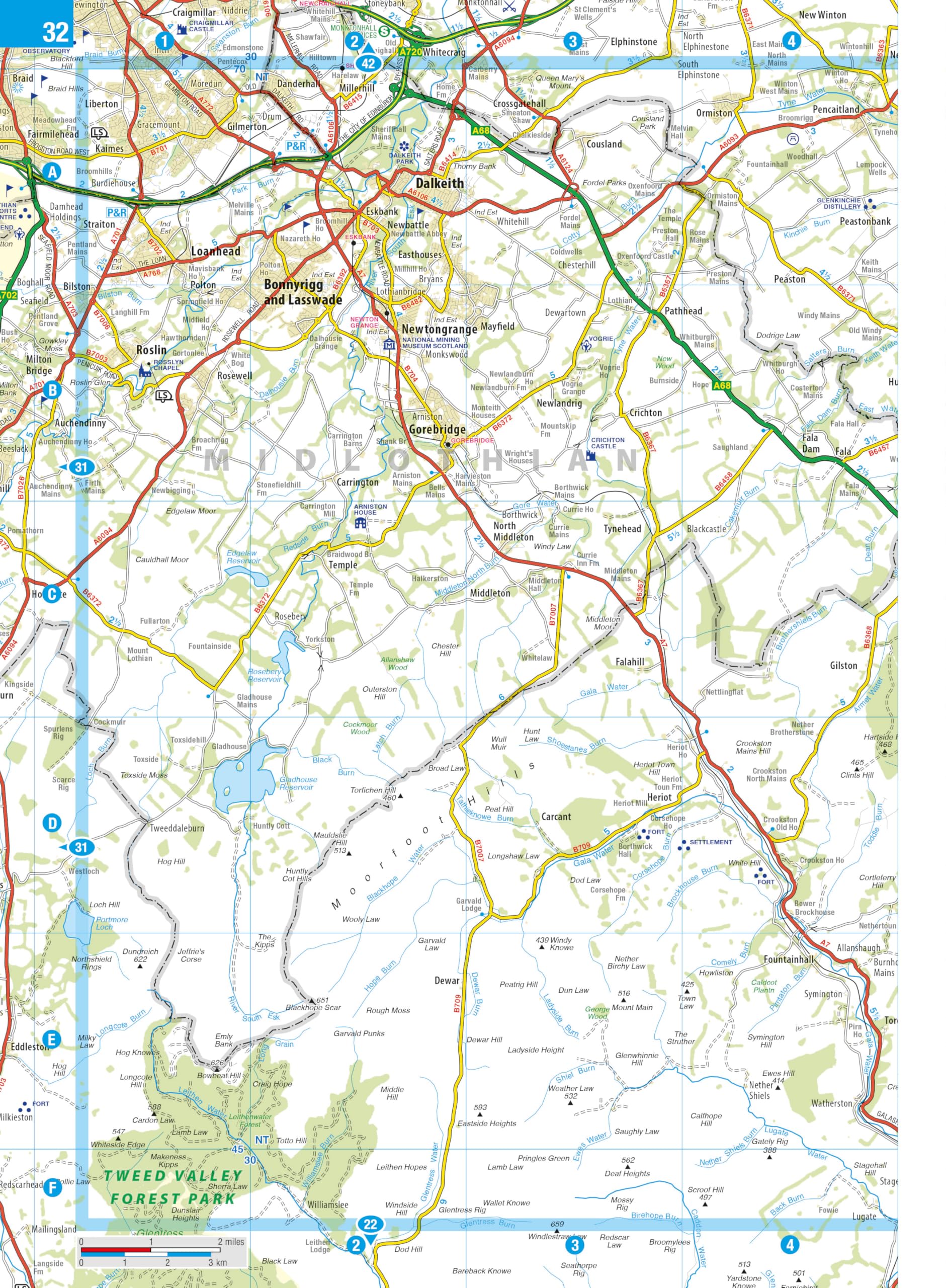 Philip's Navigator Scotland Atlas - Best of Scotland Guide | Spiral Bound | 1:100,000 Scale 3