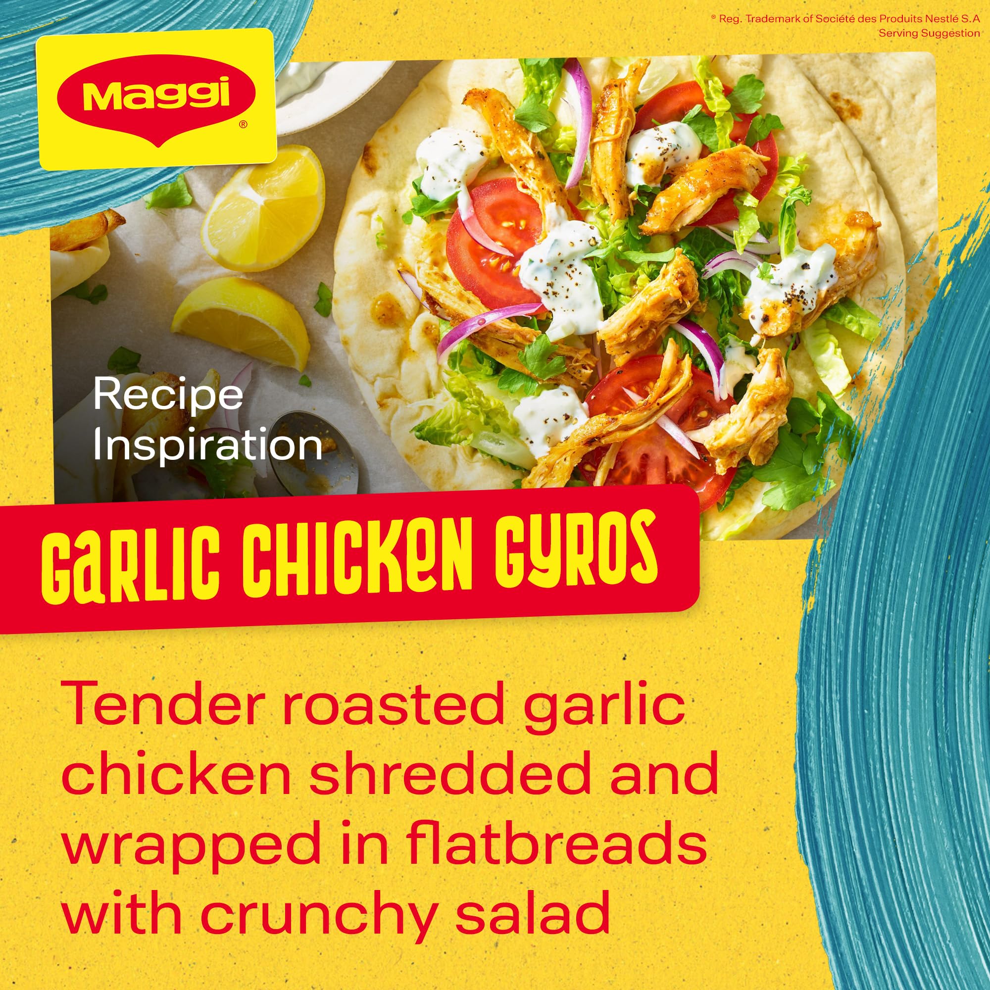 MAGGI - So Juicy Garlic Chicken Recipe Mix (30g Sachet) 4