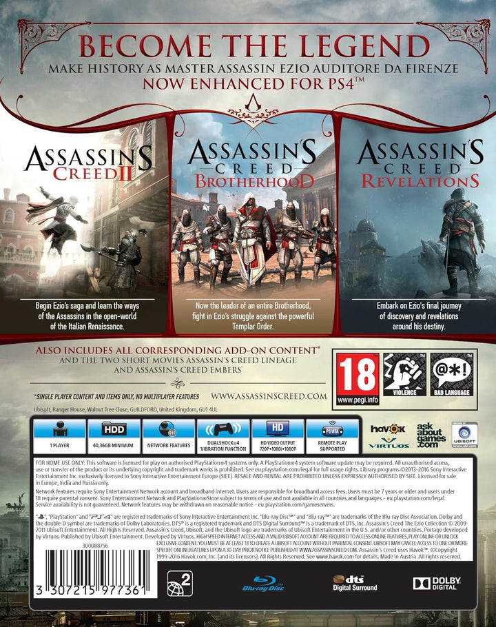 Assassin's Creed The Ezio Collection - PS4