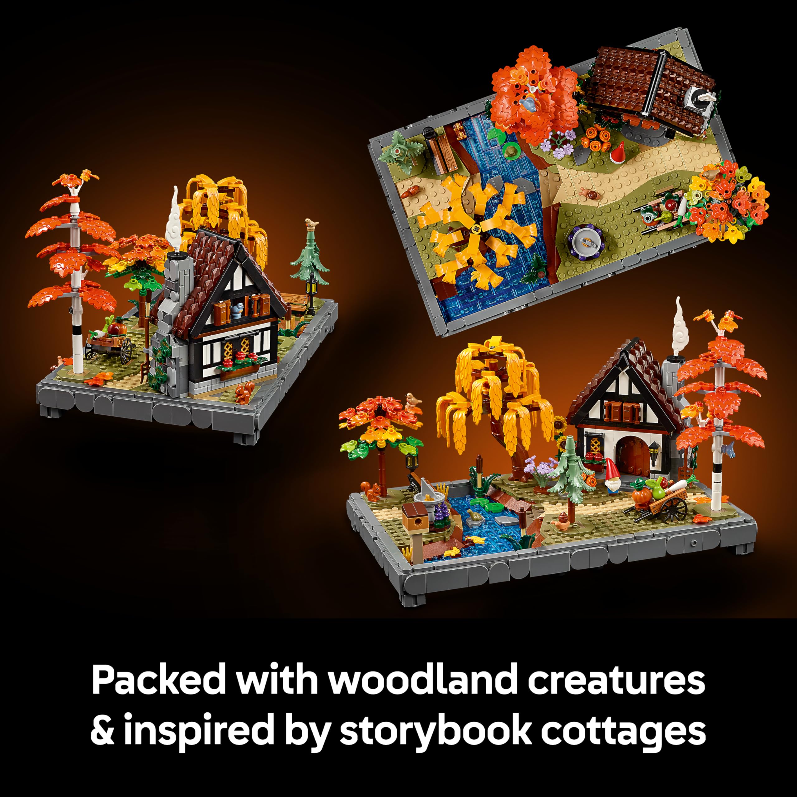 LEGO Icons Autumn Cottage Garden - Miniature Building Set for Adults | Model 11372 3