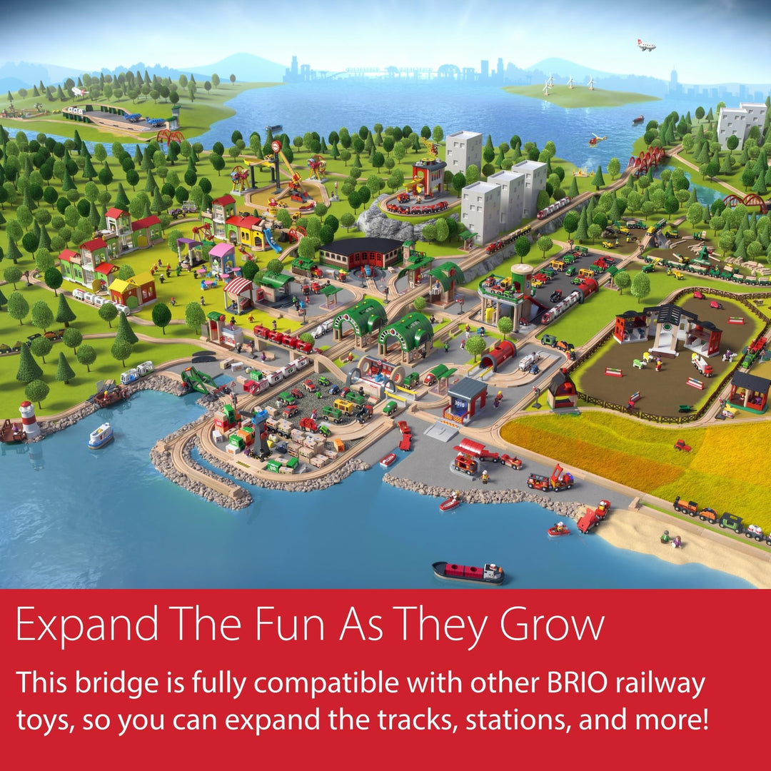 BRIO Collapsing Train Bridge for Kids - Compatible with BRIO Railway Sets