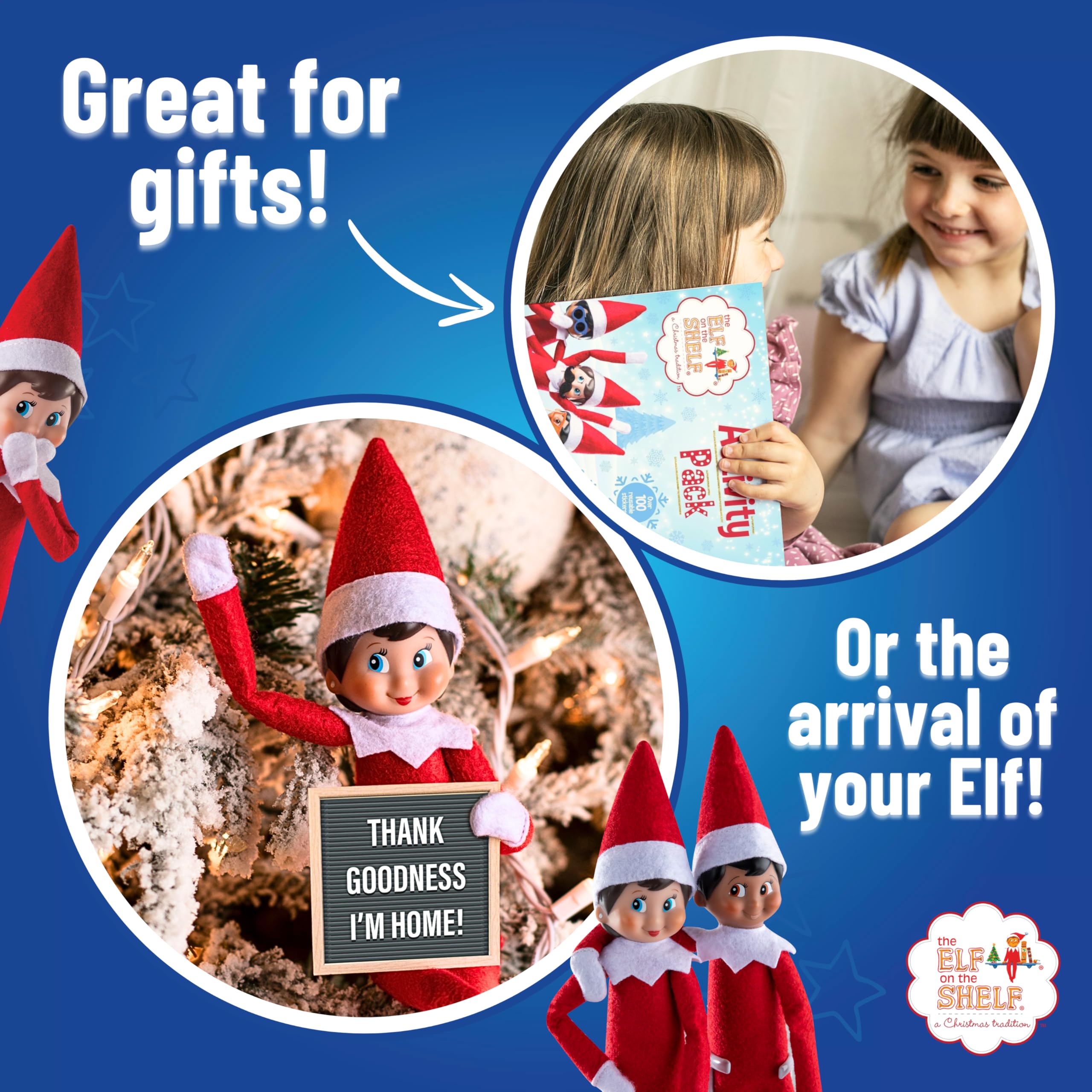 Elf on the Shelf Christmas Activity Pack - Coloring, Sticker & Activity Books with 100+ Reusable Stickers 15