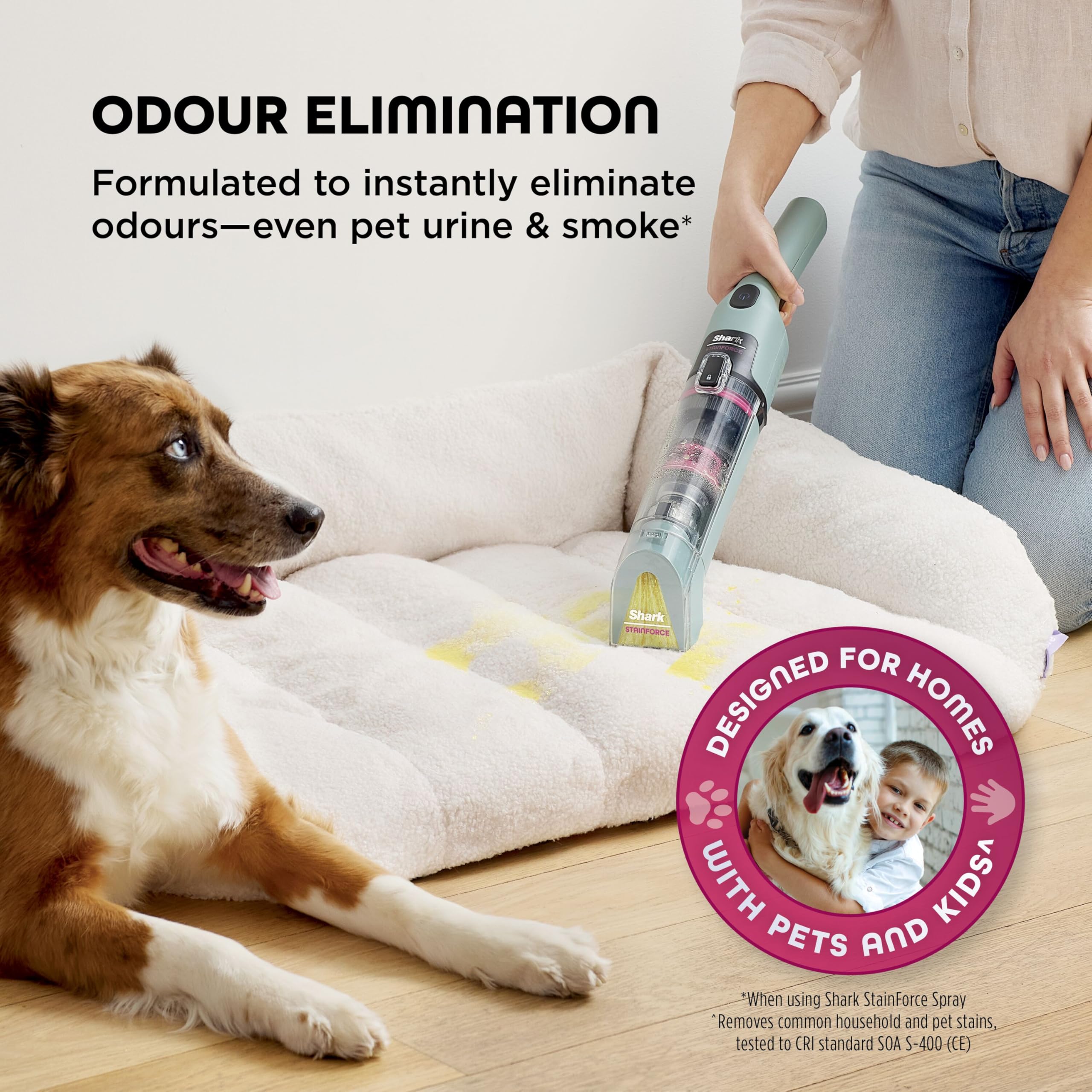 Shark StainForce Dual-Formula Refill Cartridge - 30X Stain-Fighting Power | Eliminates Pet Odours | 600g 3