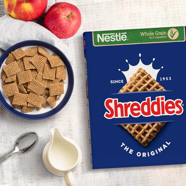Nestlé Shreddies Original Cereal 390g - High in Fibre, Fortified with Vitamins & Iron