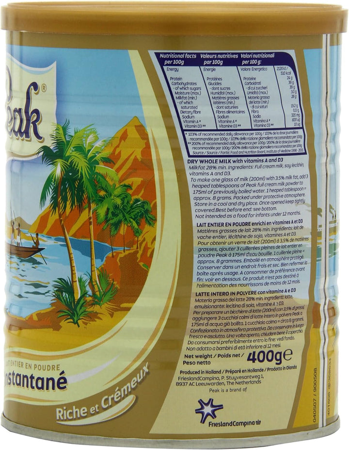 Peak - Full Cream Milk Powder 400g