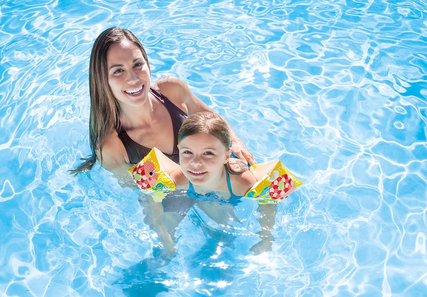 Intex 58652EU Fish Arm Bands - 2 Air Chambers for Safety, Ages 3-6 3