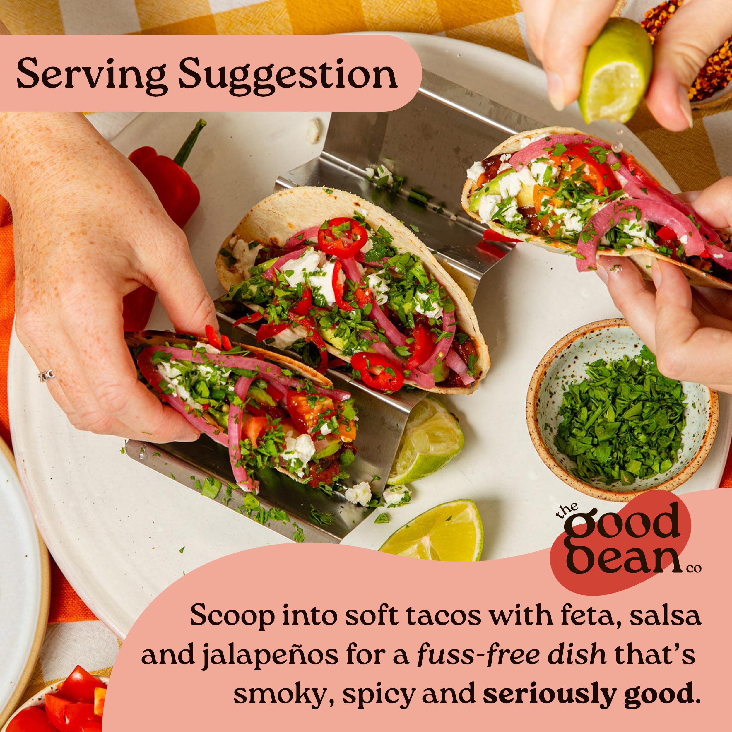 The Good Bean Co Mexican Baked Beans 350g - Spicy Black Beans in Smoky Chilli Sauce 11