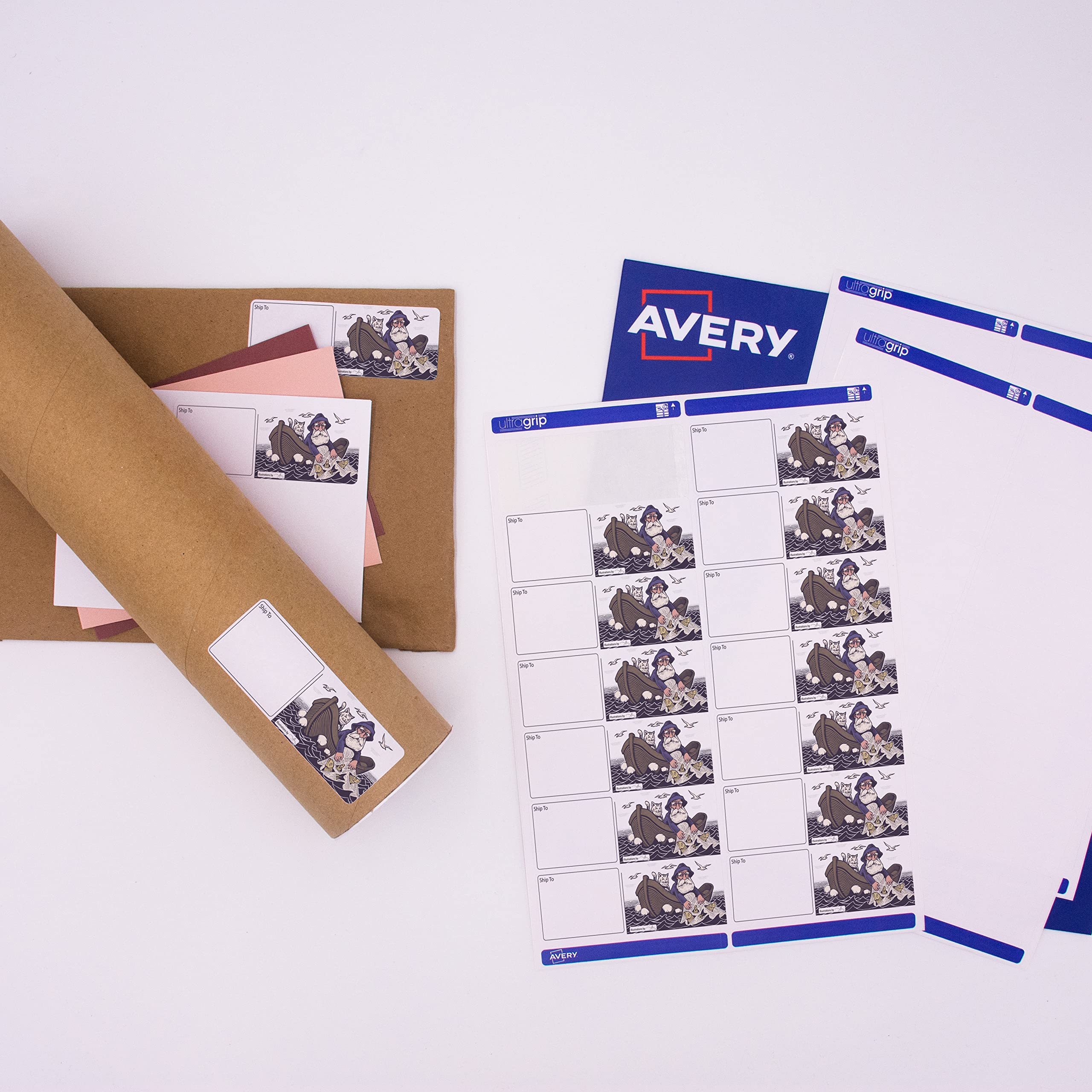 AVERY Self Adhesive Address Mailing Labels for Laser Printers | 14 Labels/Sheet, 40 Sheets, 560 Total 4
