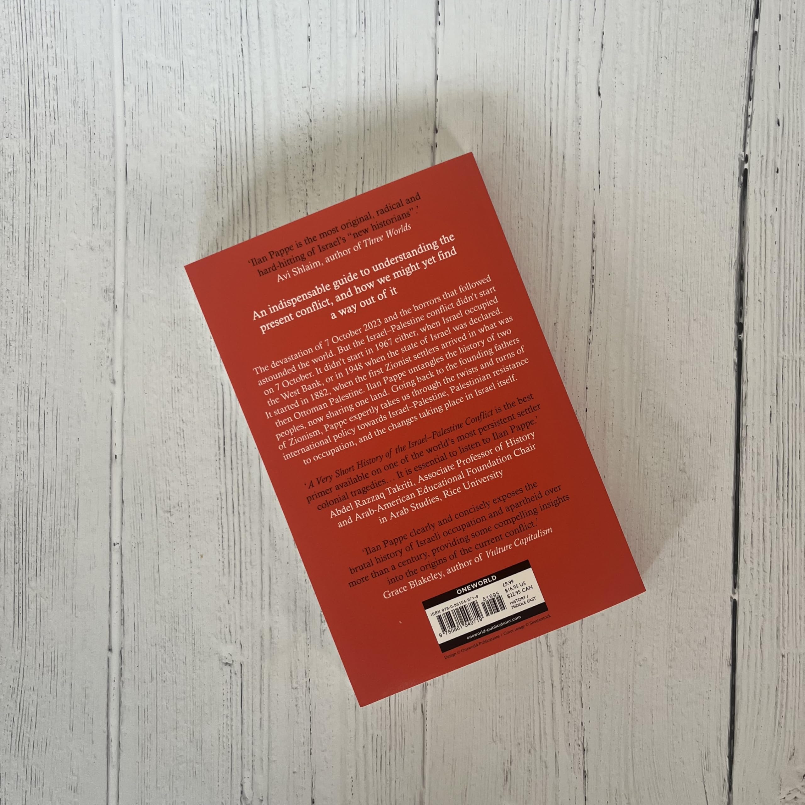 Oneworld Publications A Very Short History of the Israel–Palestine Conflict - Paperback | 160 Pages | English 3