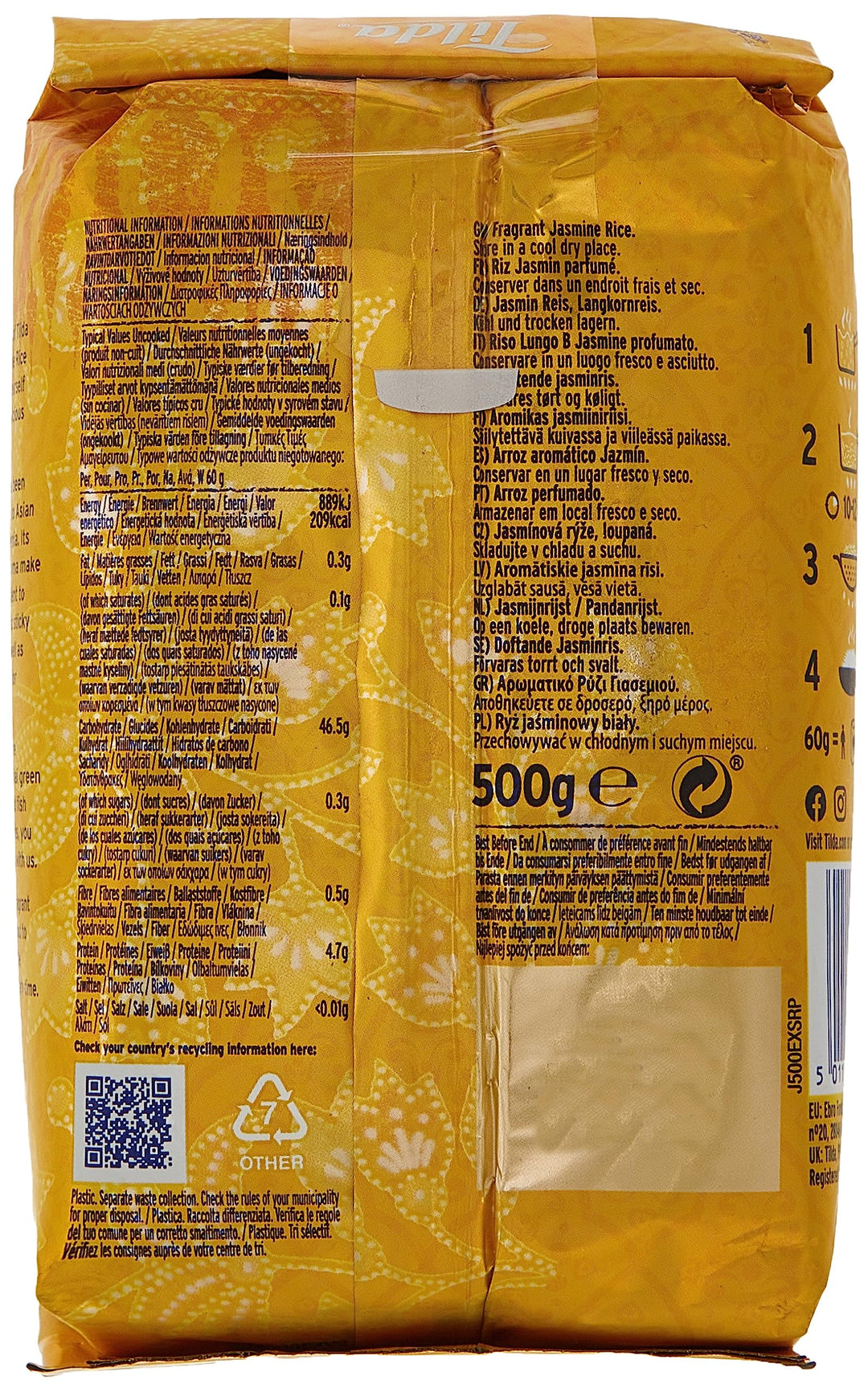 Tilda Jasmine Fragrant Basmati Rice, 500 g