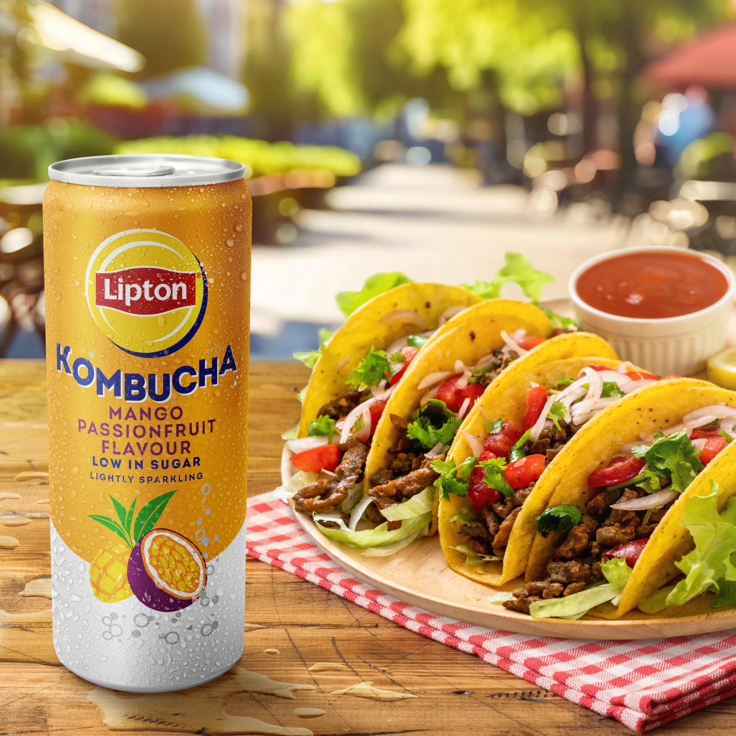 Lipton Kombucha Mango & Passion Fruit, 250ml (Pack of 4) 7