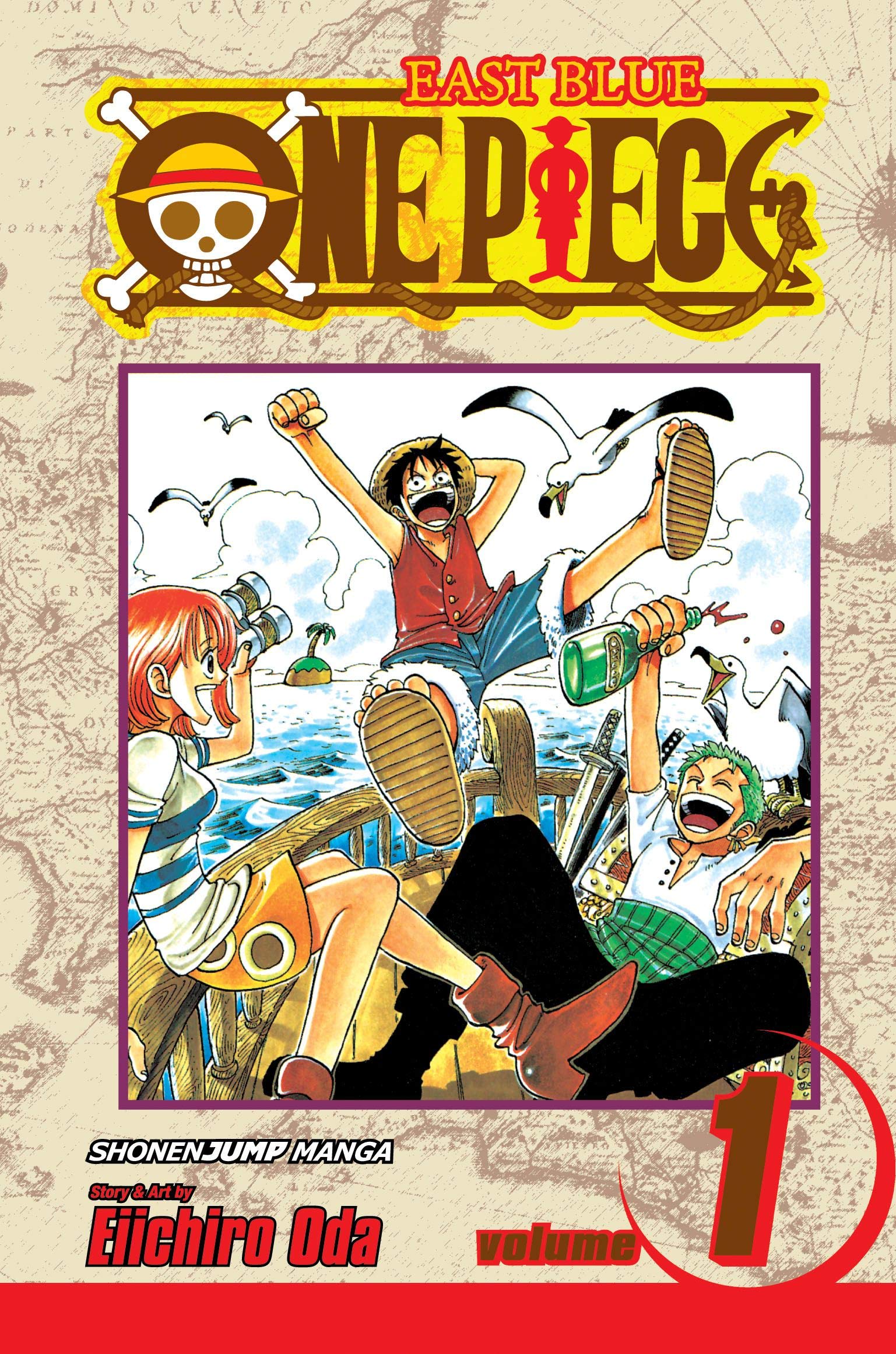 One Piece Volume 1: Romance Dawn by Eiichiro Oda | First Edition Paperback 1