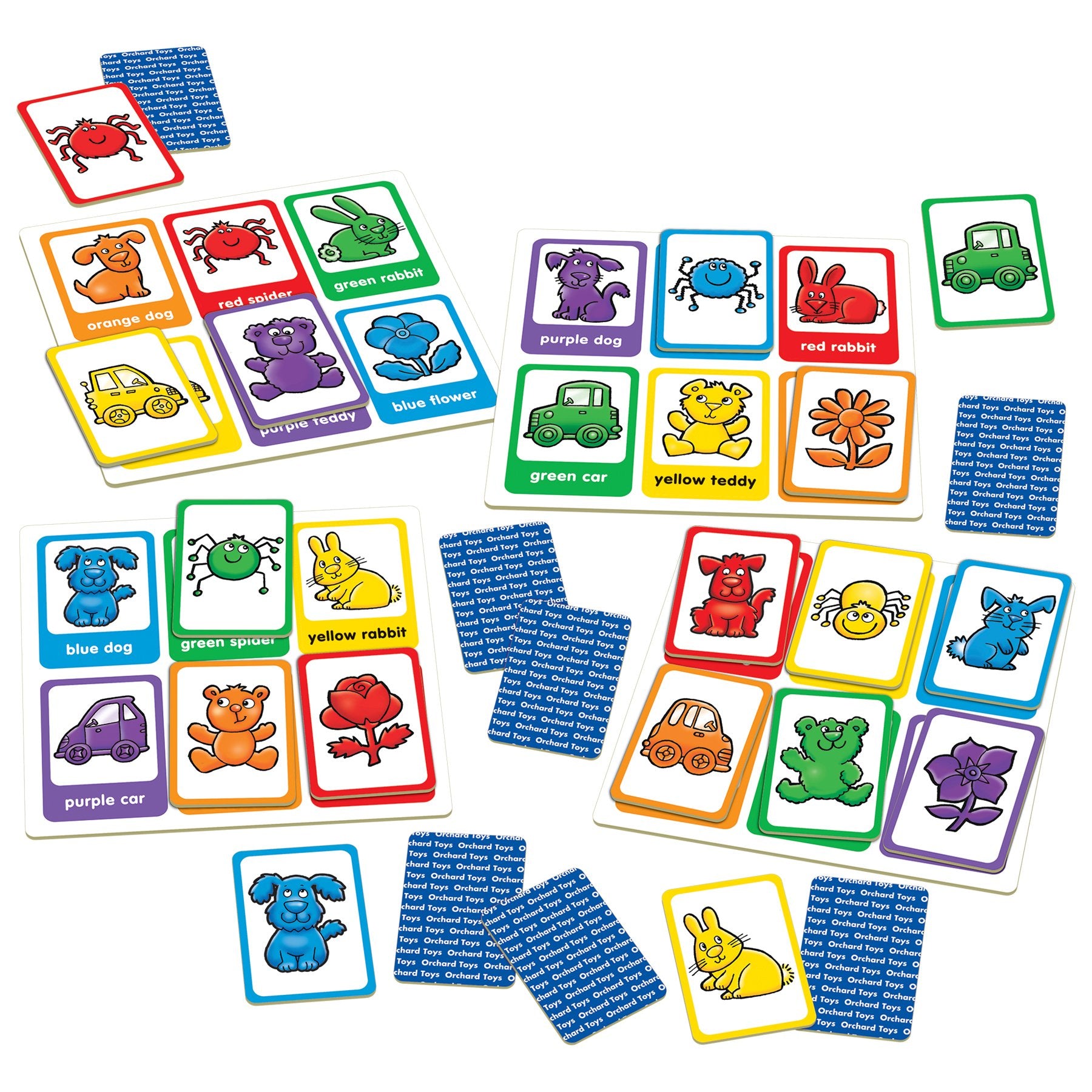 Orchard Toys Red Dog Blue Dog Lotto Game - Matching & Memory for Ages 2-5 | 2-4 Players