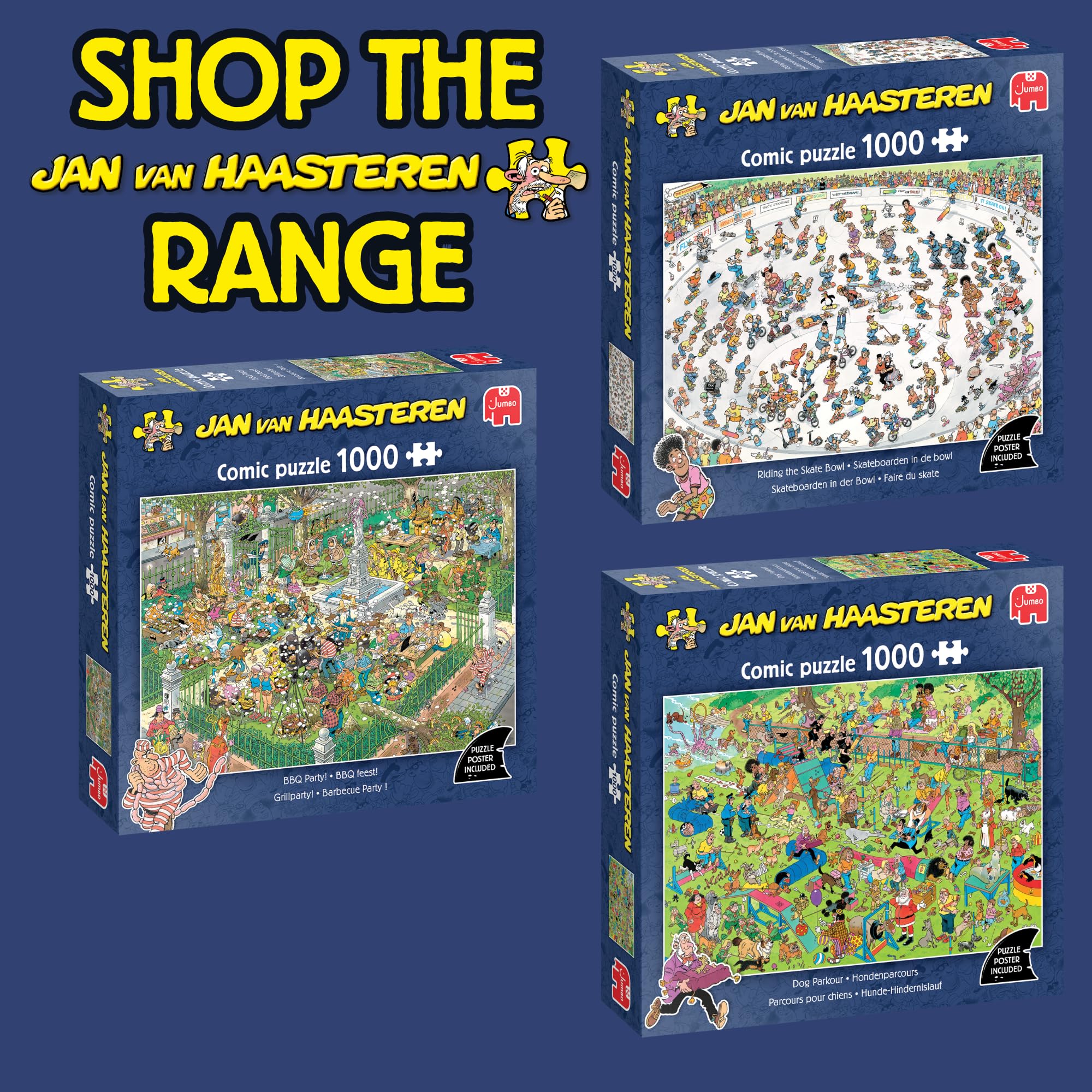 Jan Van Haasteren BBQ Party! - 1000 Piece Adults Puzzle - Large 1000 Pc Jig 6