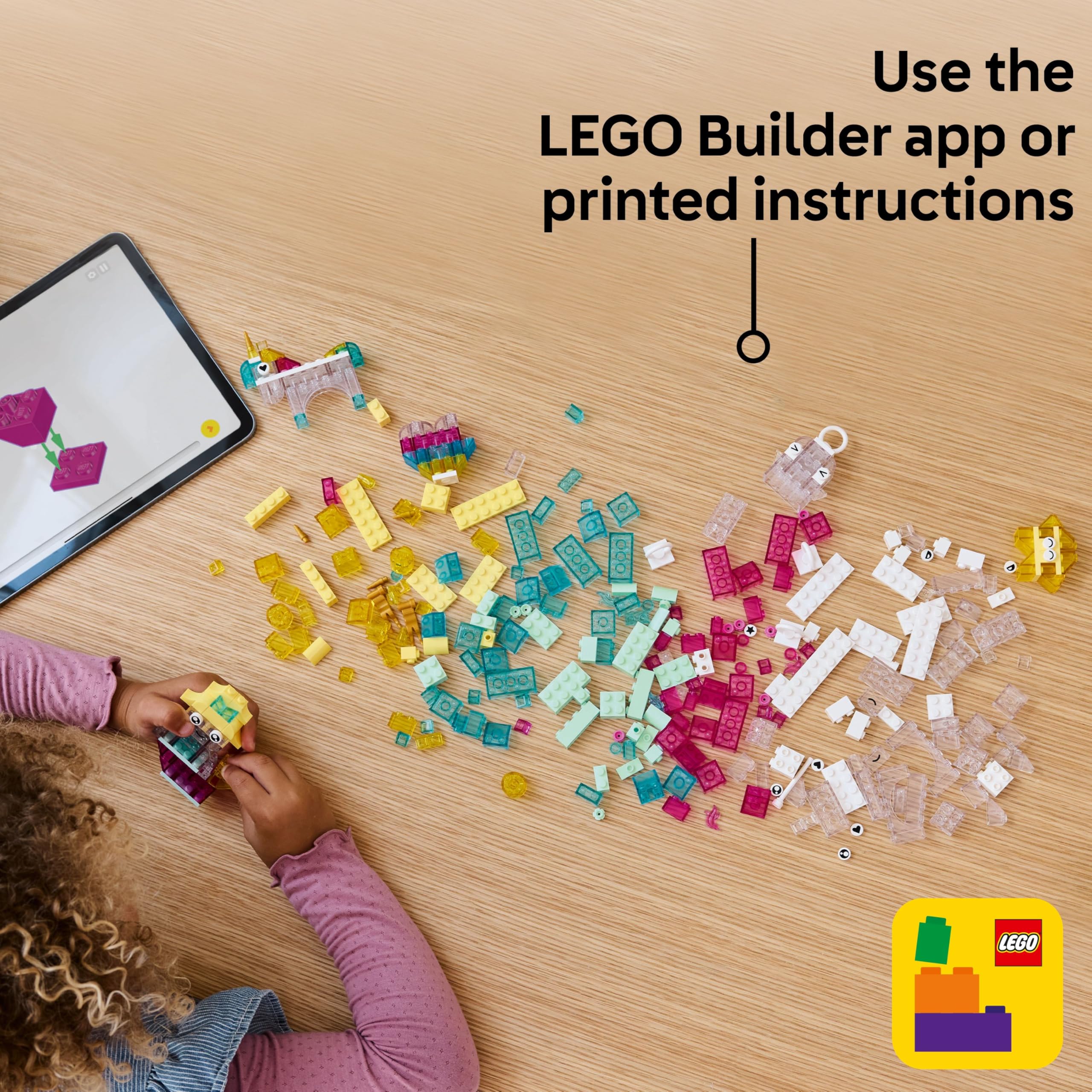LEGO Classic Magical Transparent Box Building Set | 340 Pieces | Ages 5+ 6
