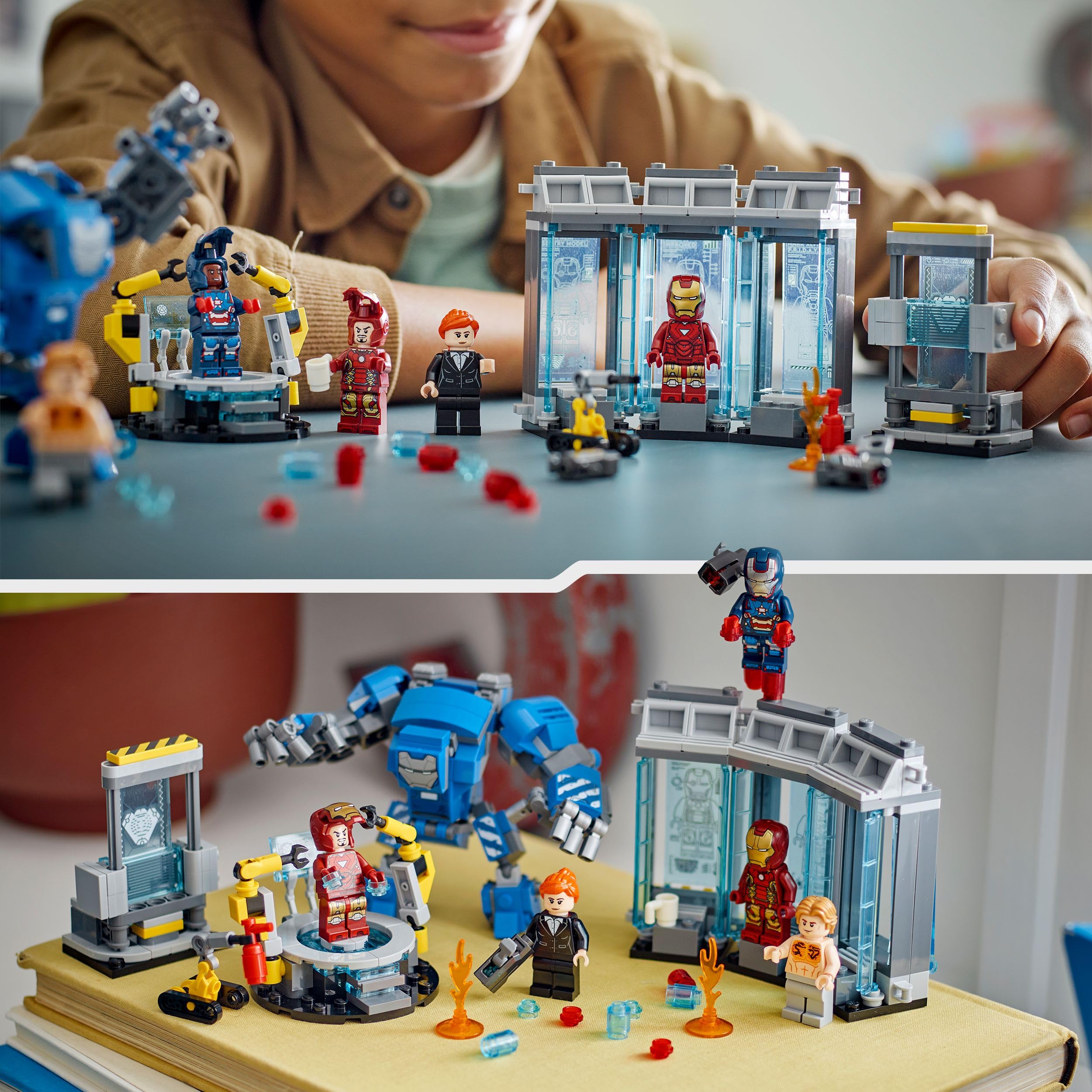 LEGO Marvel Iron Man’s Laboratory: Hall of Armour - Super Hero Building Toy Set for Ages 8+ 5