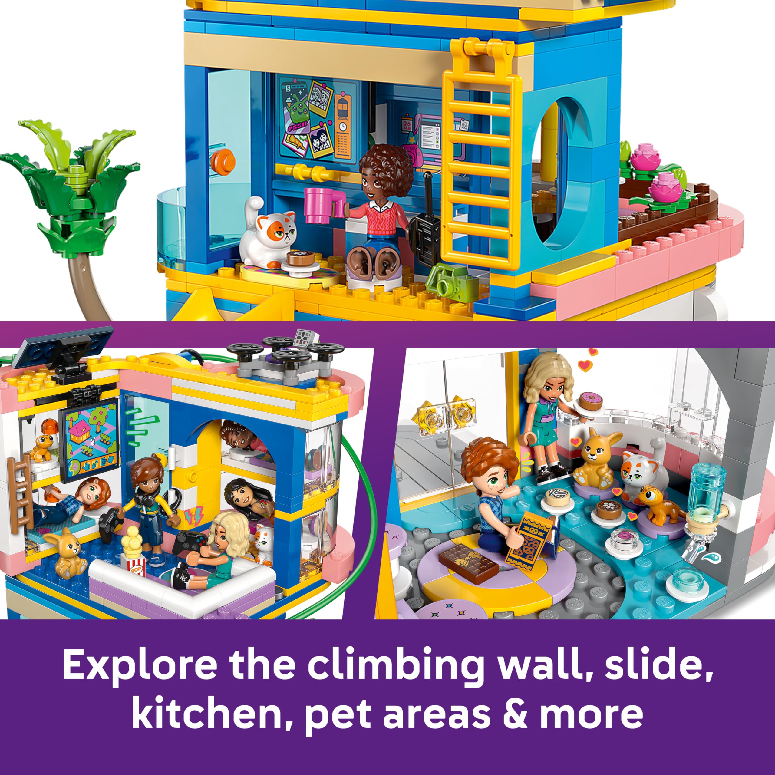 LEGO Friends Heartlake City Friends Club House Building Set 42689 | Ages 8+ | 5 Minidolls 3