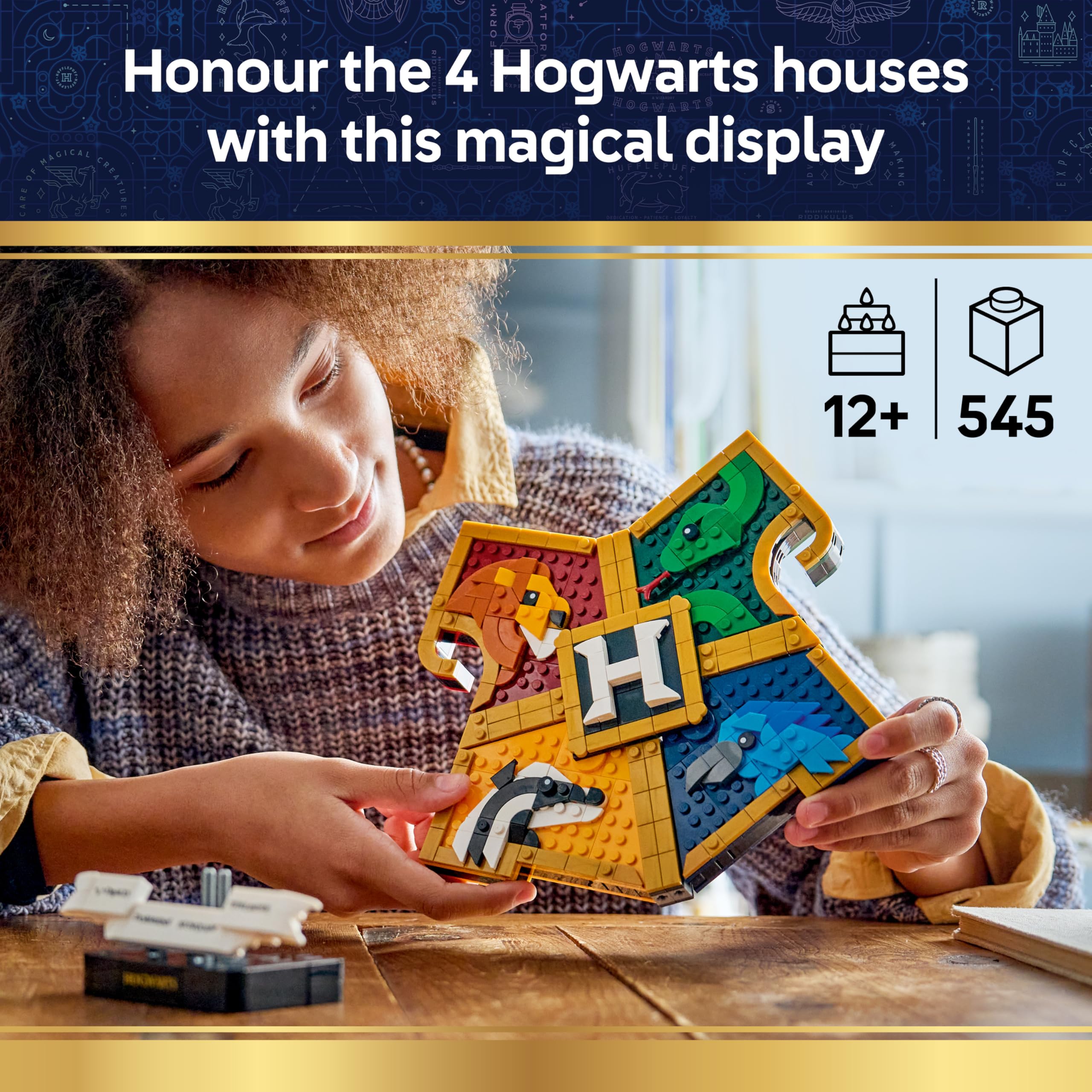 LEGO Harry Potter Hogwarts House Crest Building Set 76462 | Ages 12+ 2