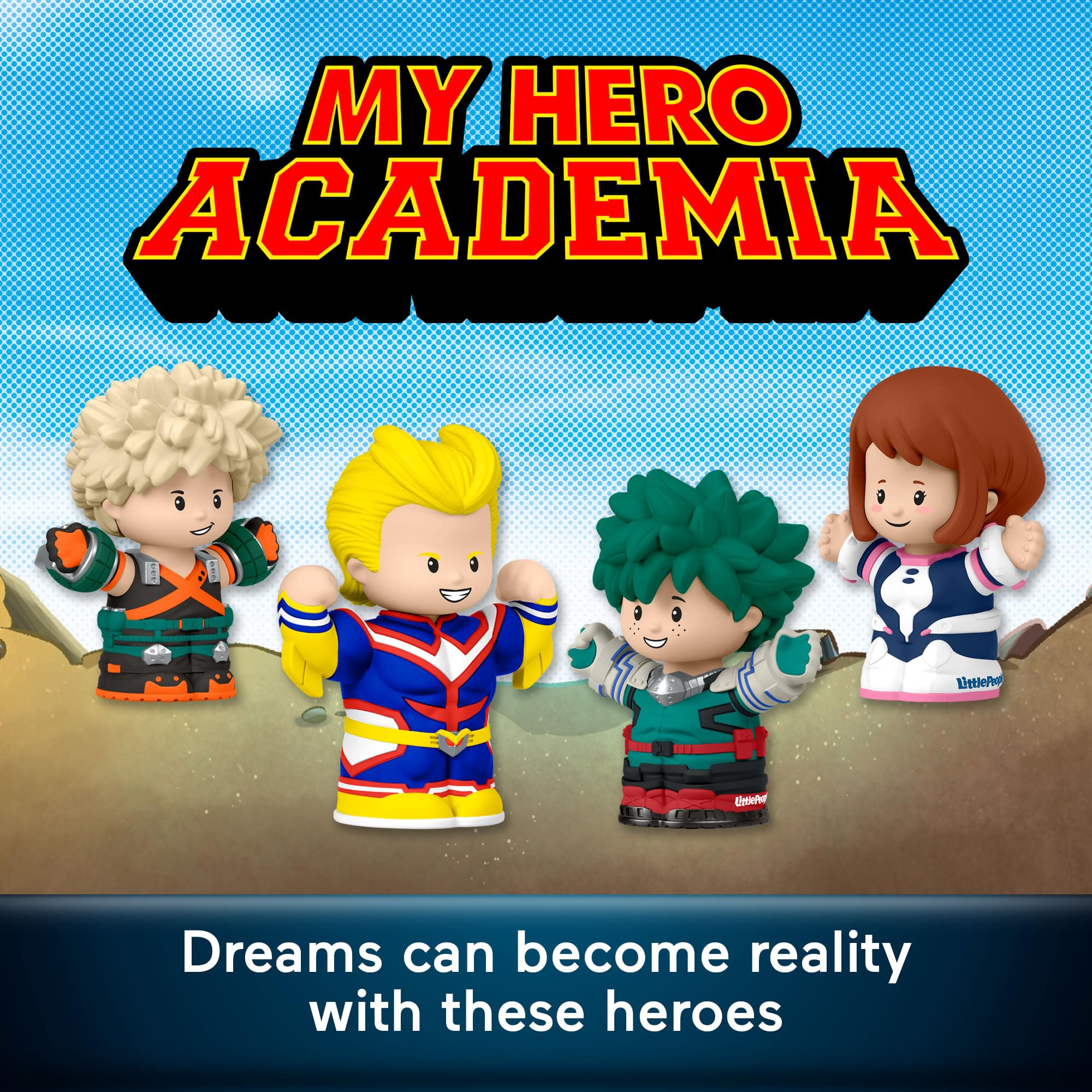 Little People COLLECTOR My Hero Academia Anime Series Special Edition Set | 4 Figures | Ages 96+