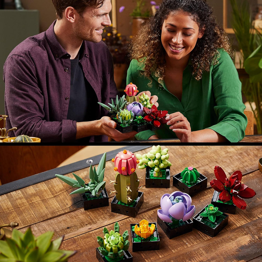LEGO 10309 Icons Succulents Set - Artificial Plants for Adults, Home Décor & Building