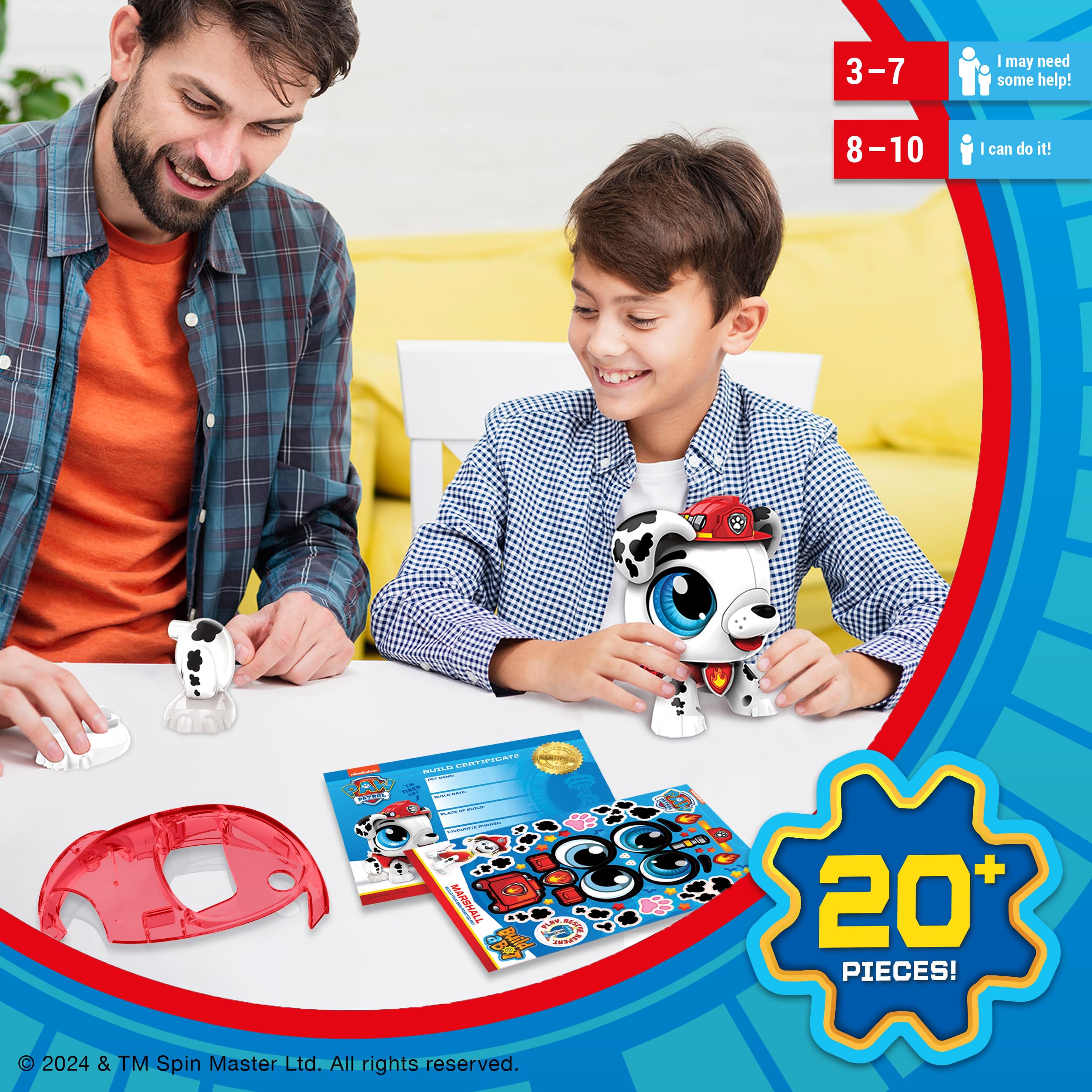 Build-a-Bot: Paw Patrol - Marshall | Interactive Robot Building Kit for Kids 3+ 9