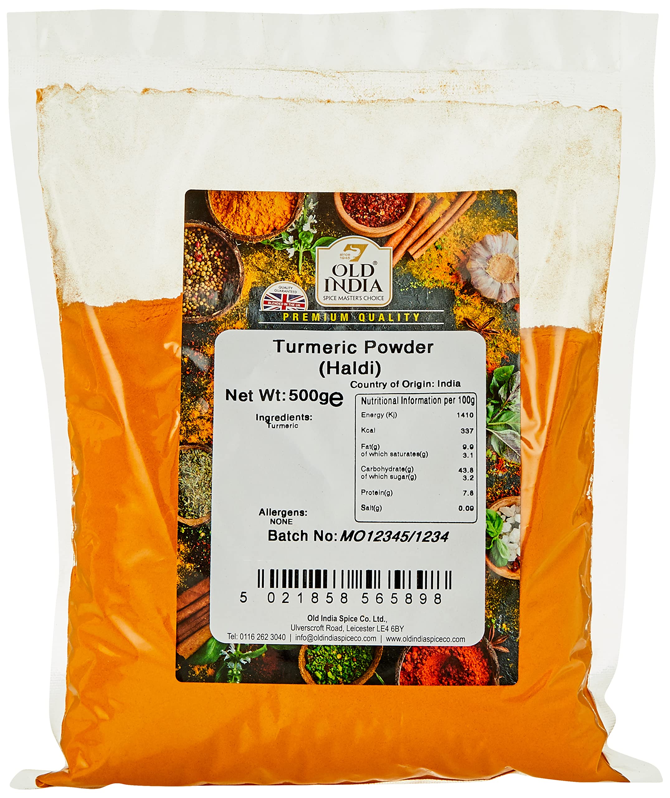Old India Turmeric Powder (Haldi) - 100% Natural & Additive Free | 500g 1