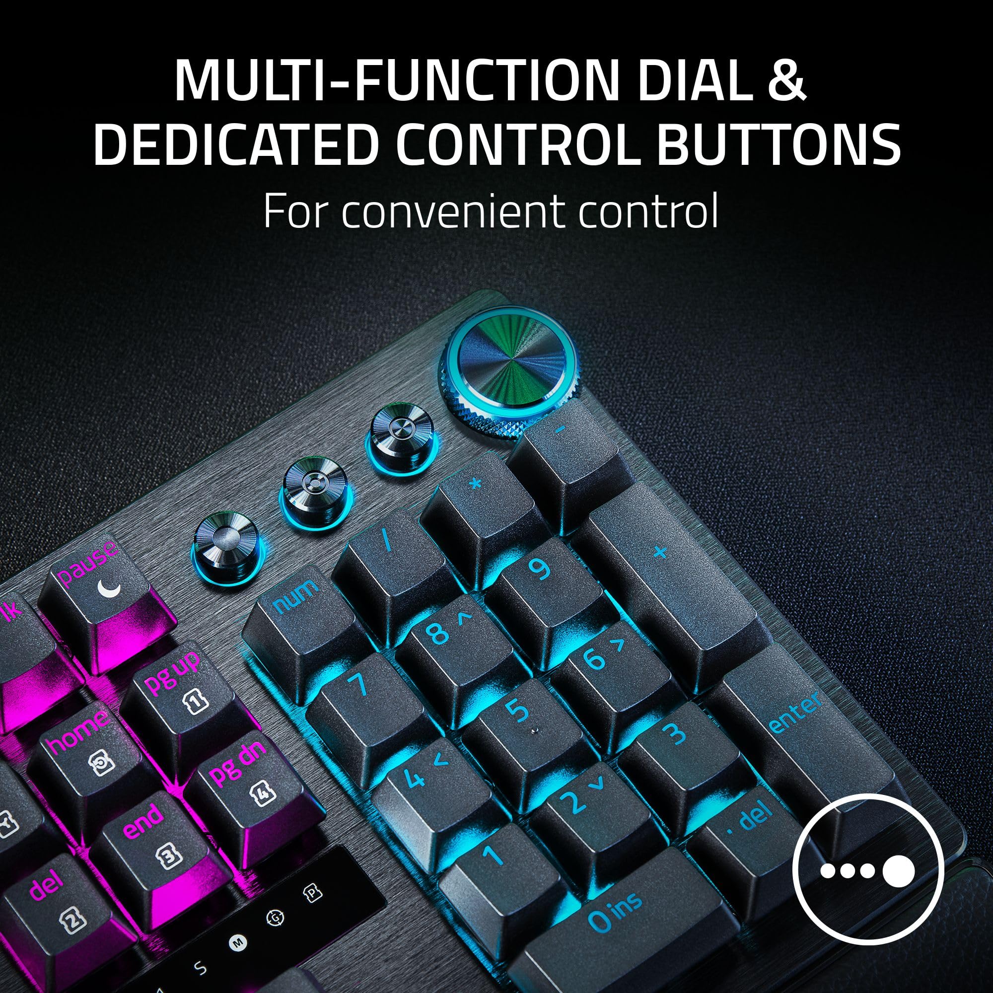 Razer Huntsman V3 Pro Analog Optical Esports Gaming Keyboard | Rapid Trigger | UK Layout | Black 8