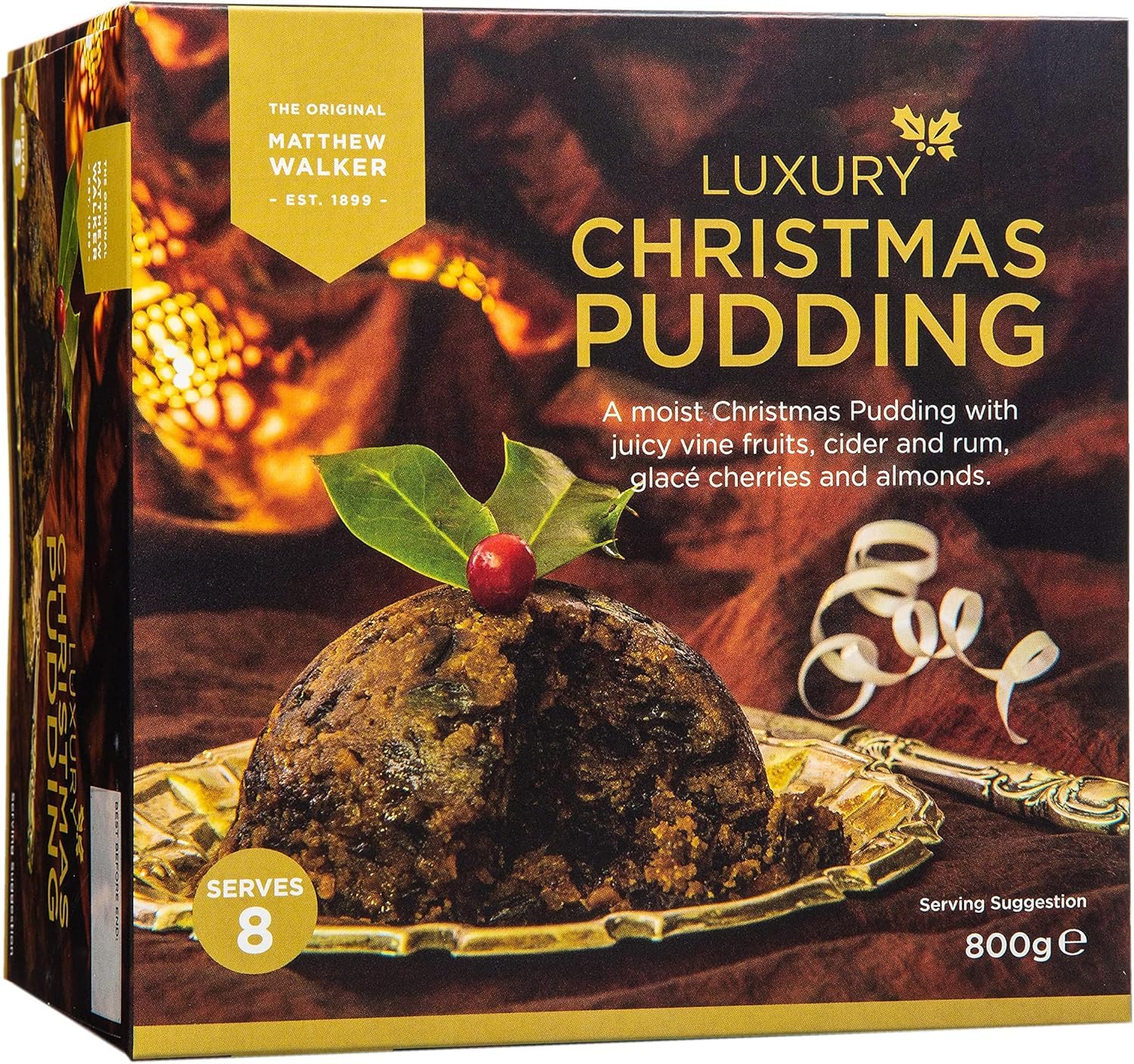 Matthew Walker Luxury Christmas Pudding 800g – Festive Heritage Dessert 1