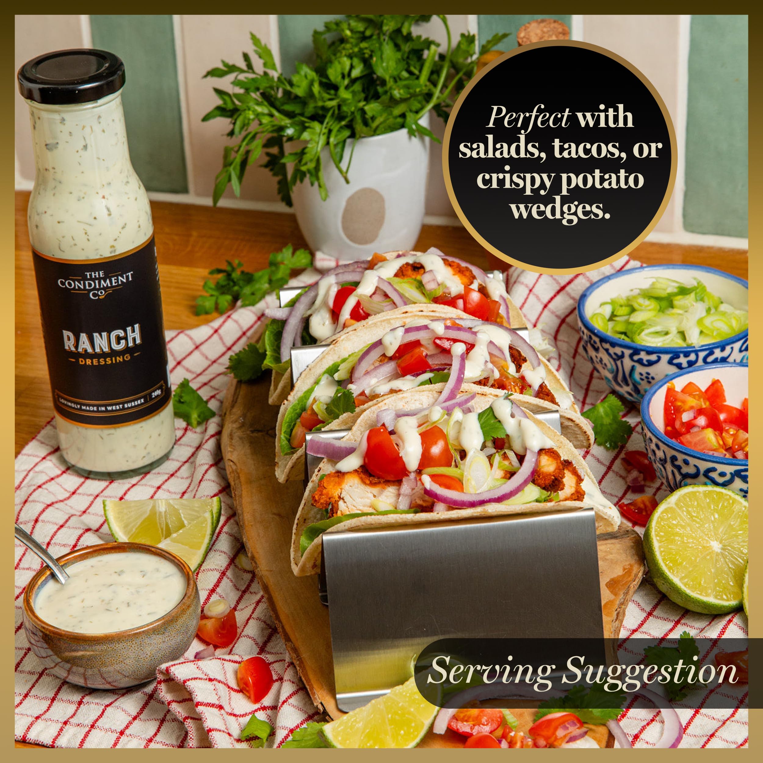 The Condiment Company Ranch Dressing - Creamy, Versatile Sauce | 240g Bottle 3