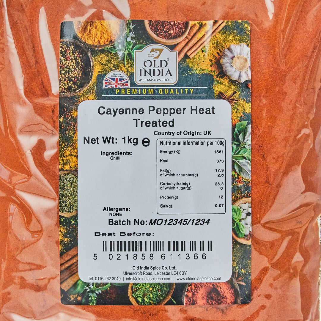 Old India - Cayenne Pepper Heat Treated 1kg