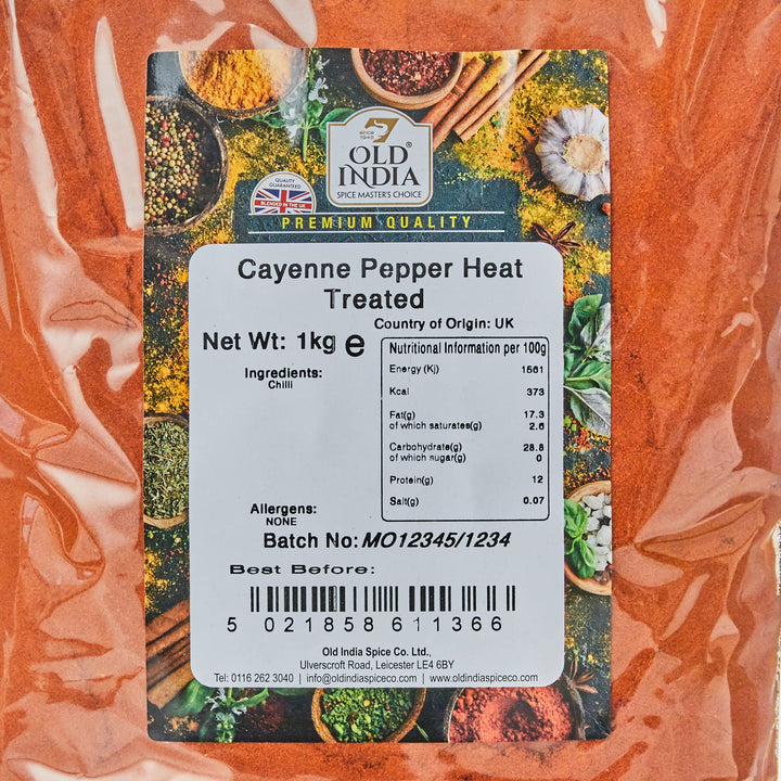 Old India - Cayenne Pepper Heat Treated 1kg