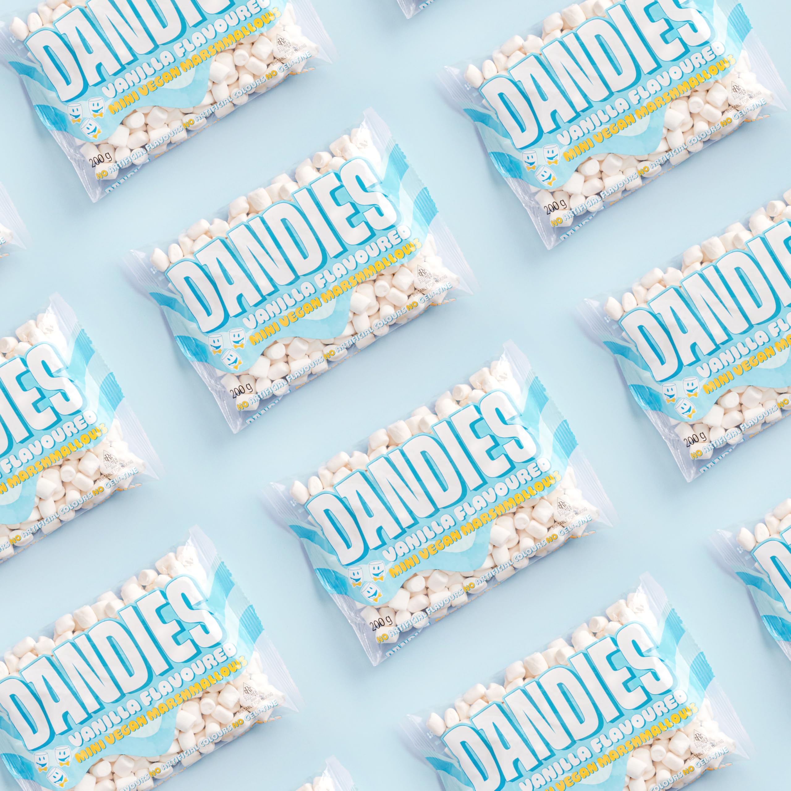 Dandies Mini Vegan Marshmallows - Vanilla Flavoured | 200g | Gluten-Free 2